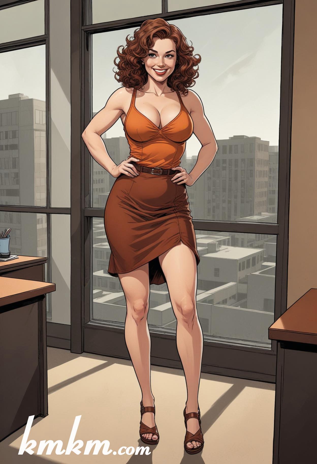 Businesswoman costume ideas cartoon drawing 09