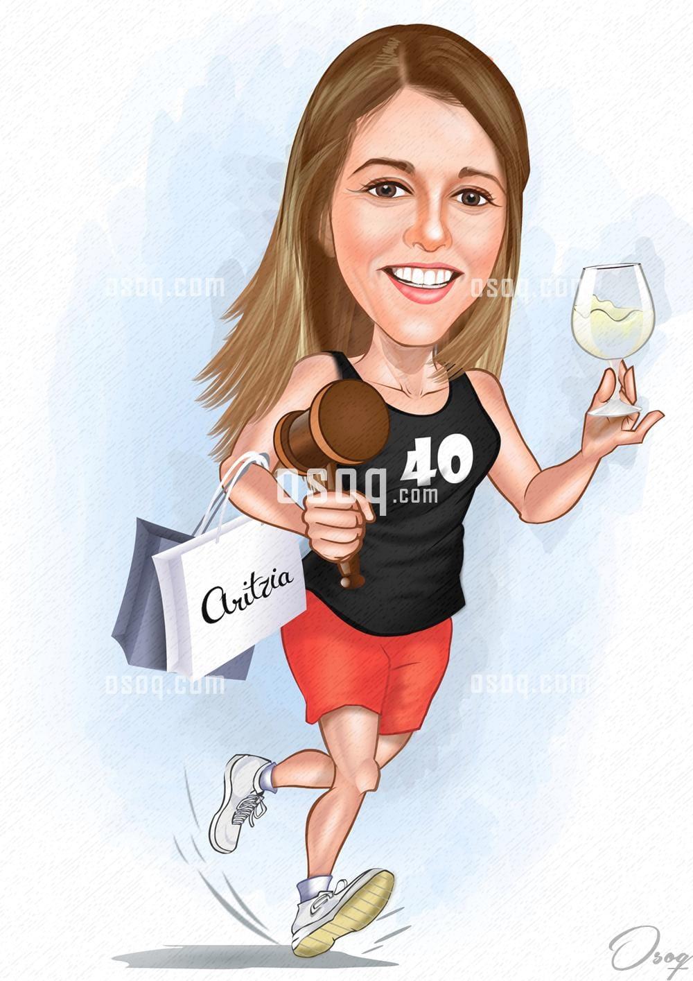 Birthday cartoon caricature 05