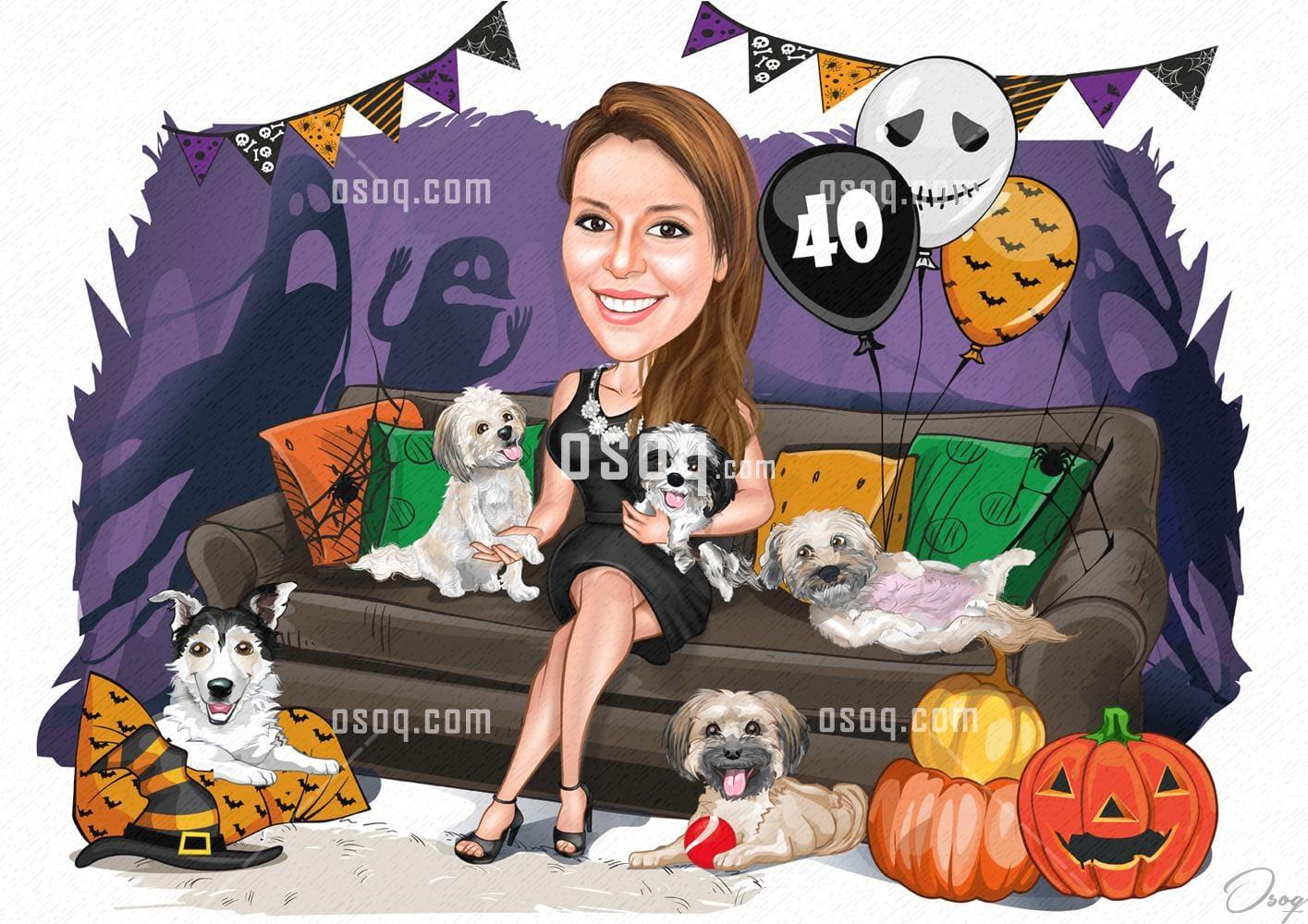 Birthday cartoon caricature 11