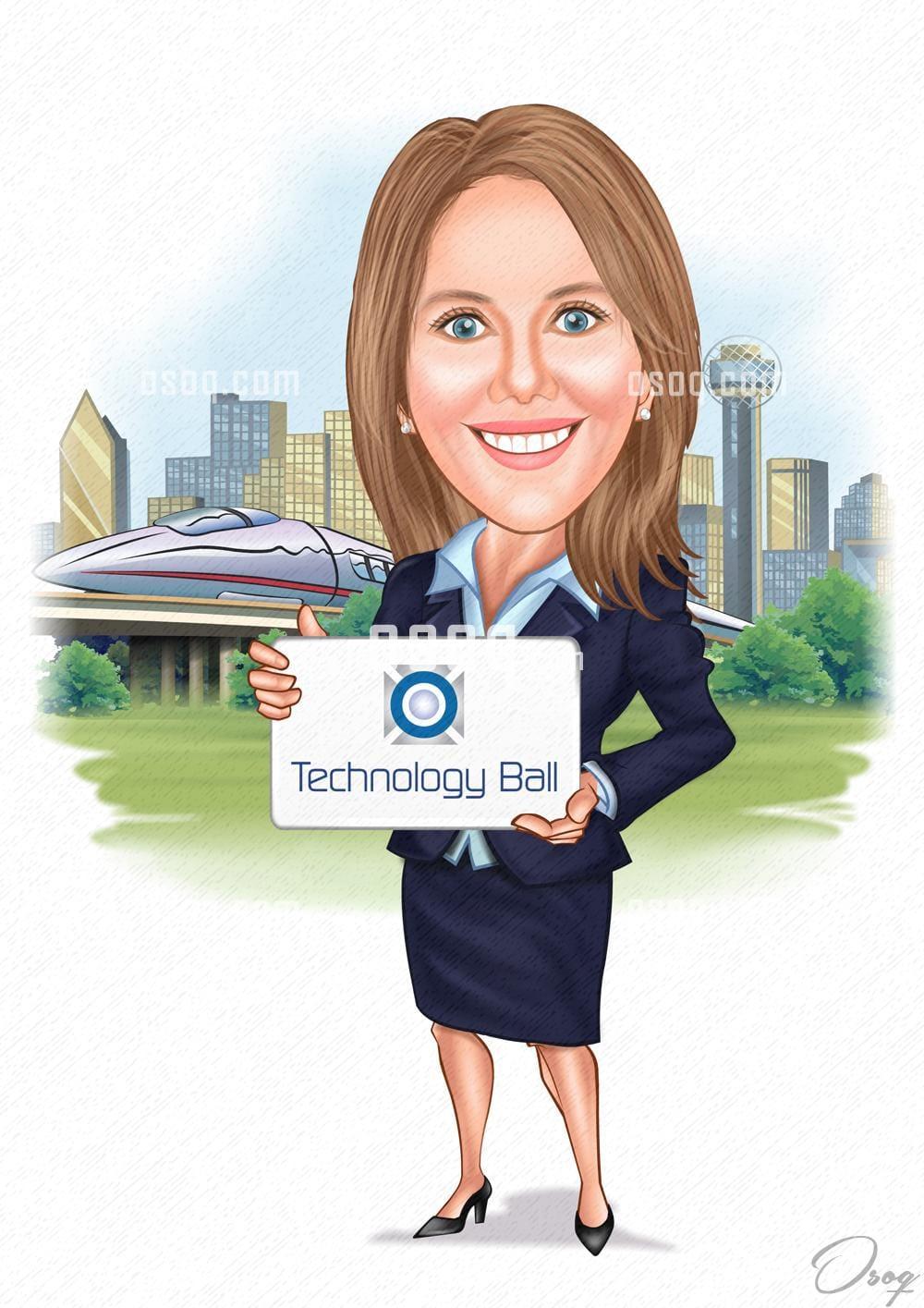 Business cartoon caricature 01