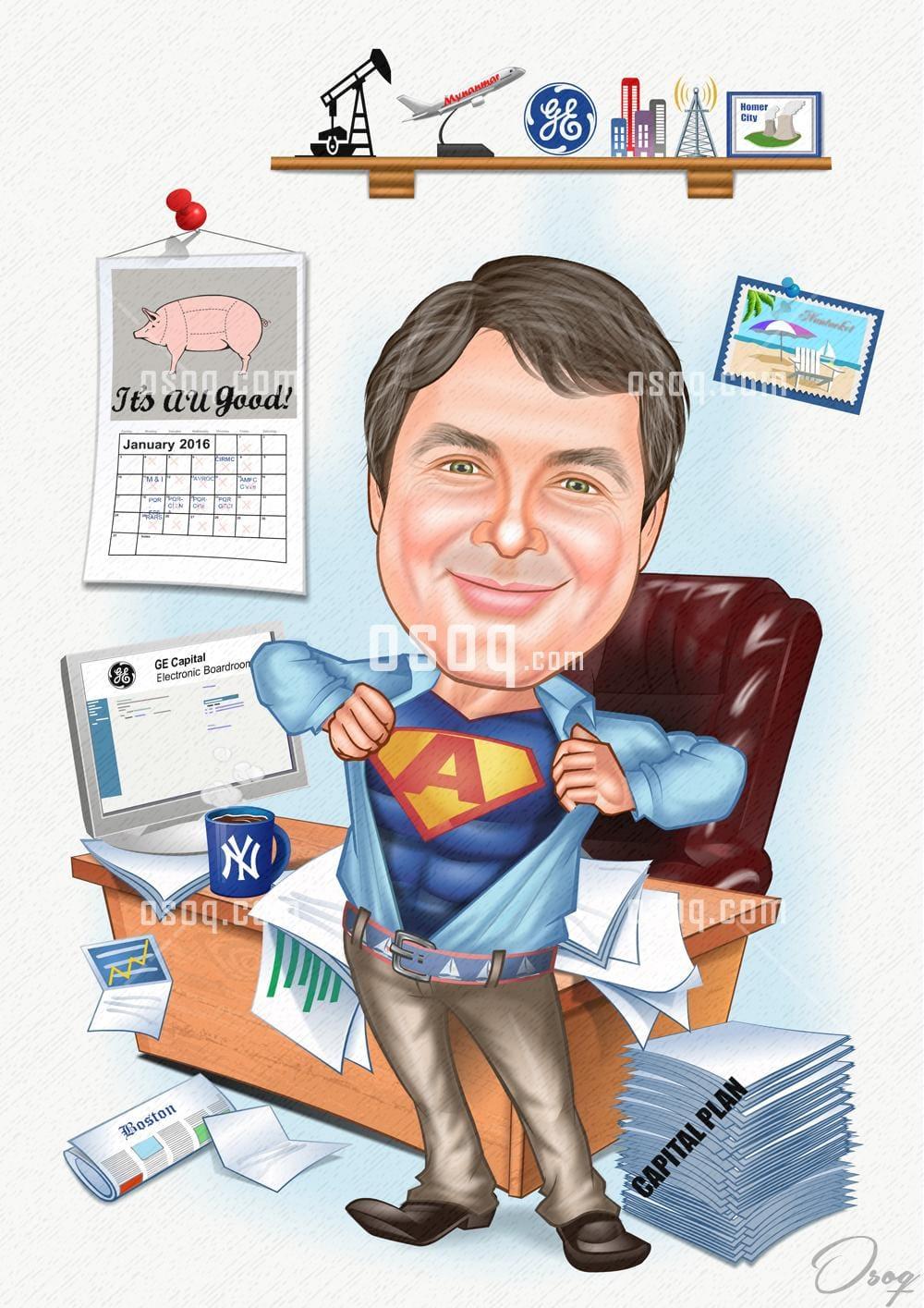 Business cartoon caricature 02