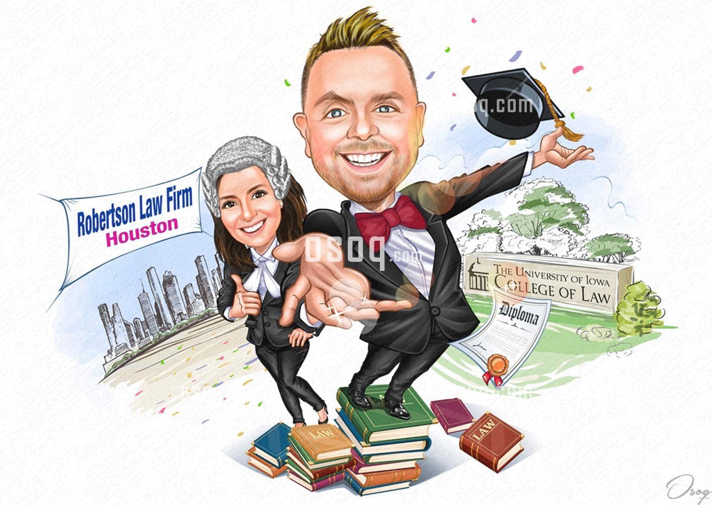 Business cartoon caricature 07
