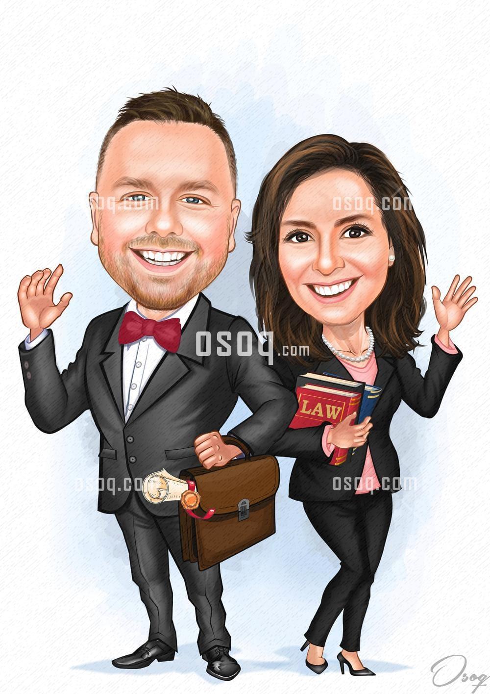 Business cartoon caricature 09
