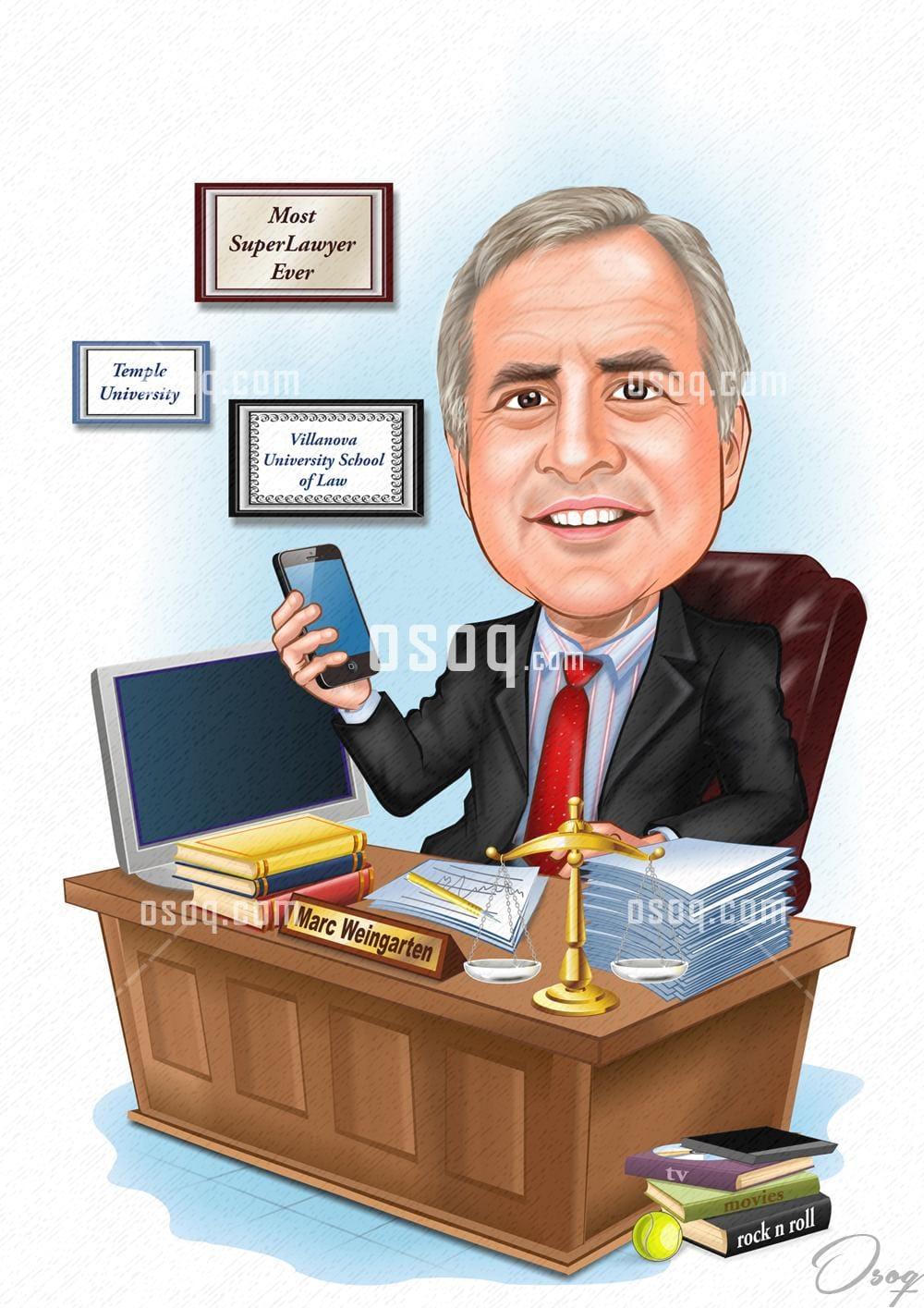 Business cartoon caricature 10