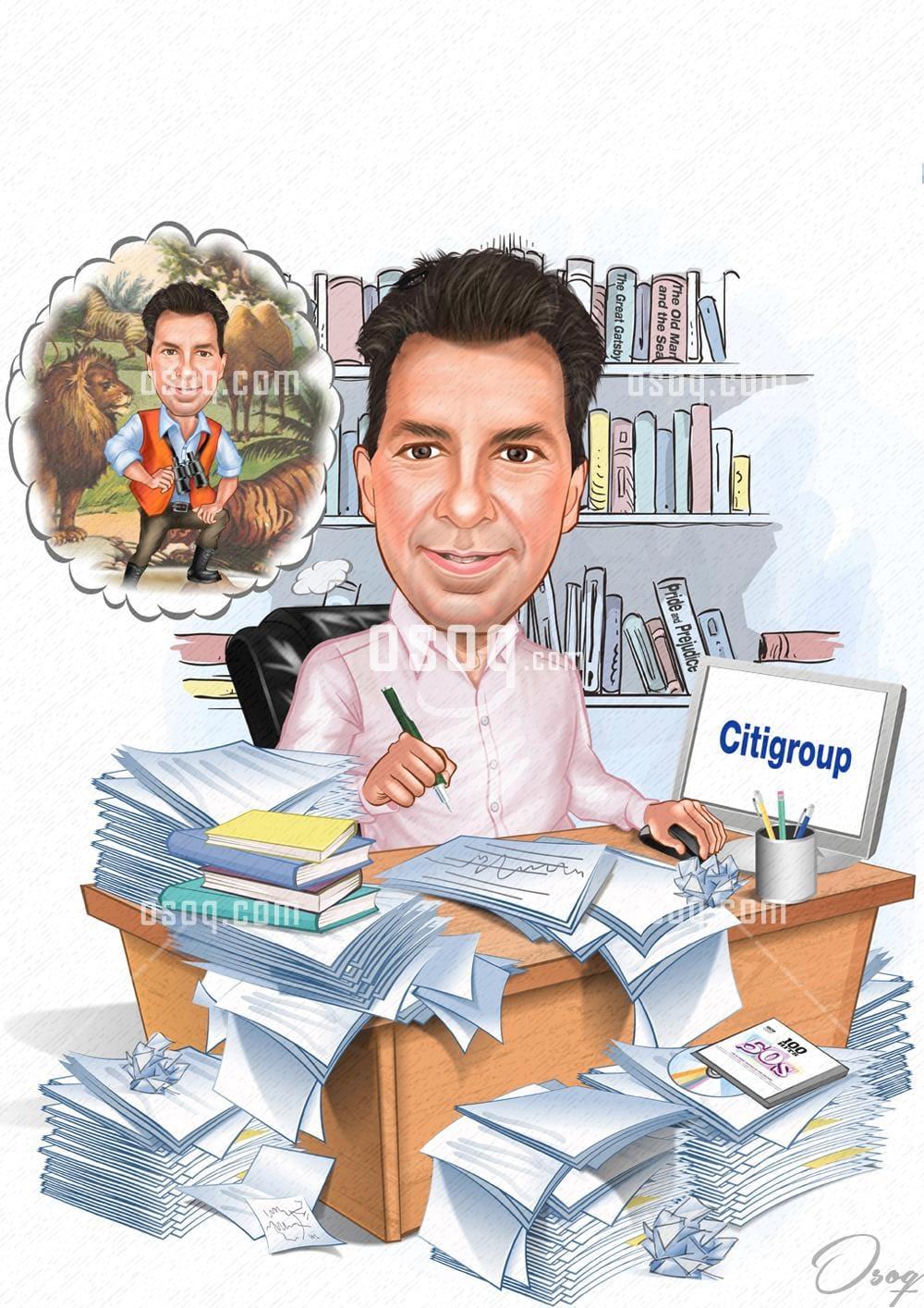 Business cartoon caricature 13