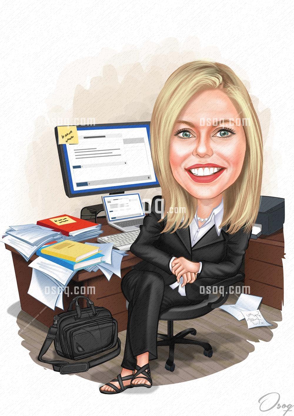 Business cartoon caricature 14