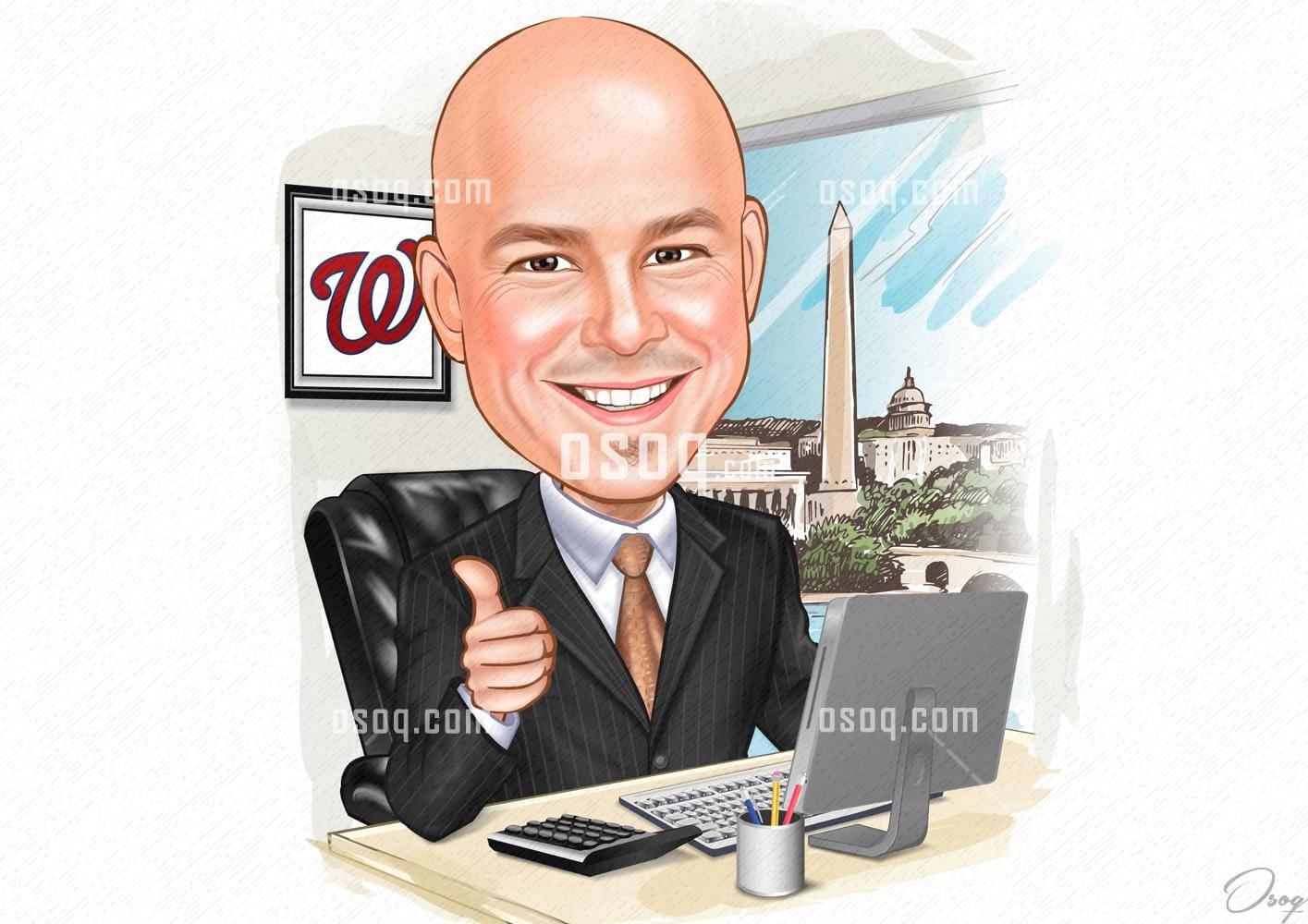 Business cartoon caricature 15