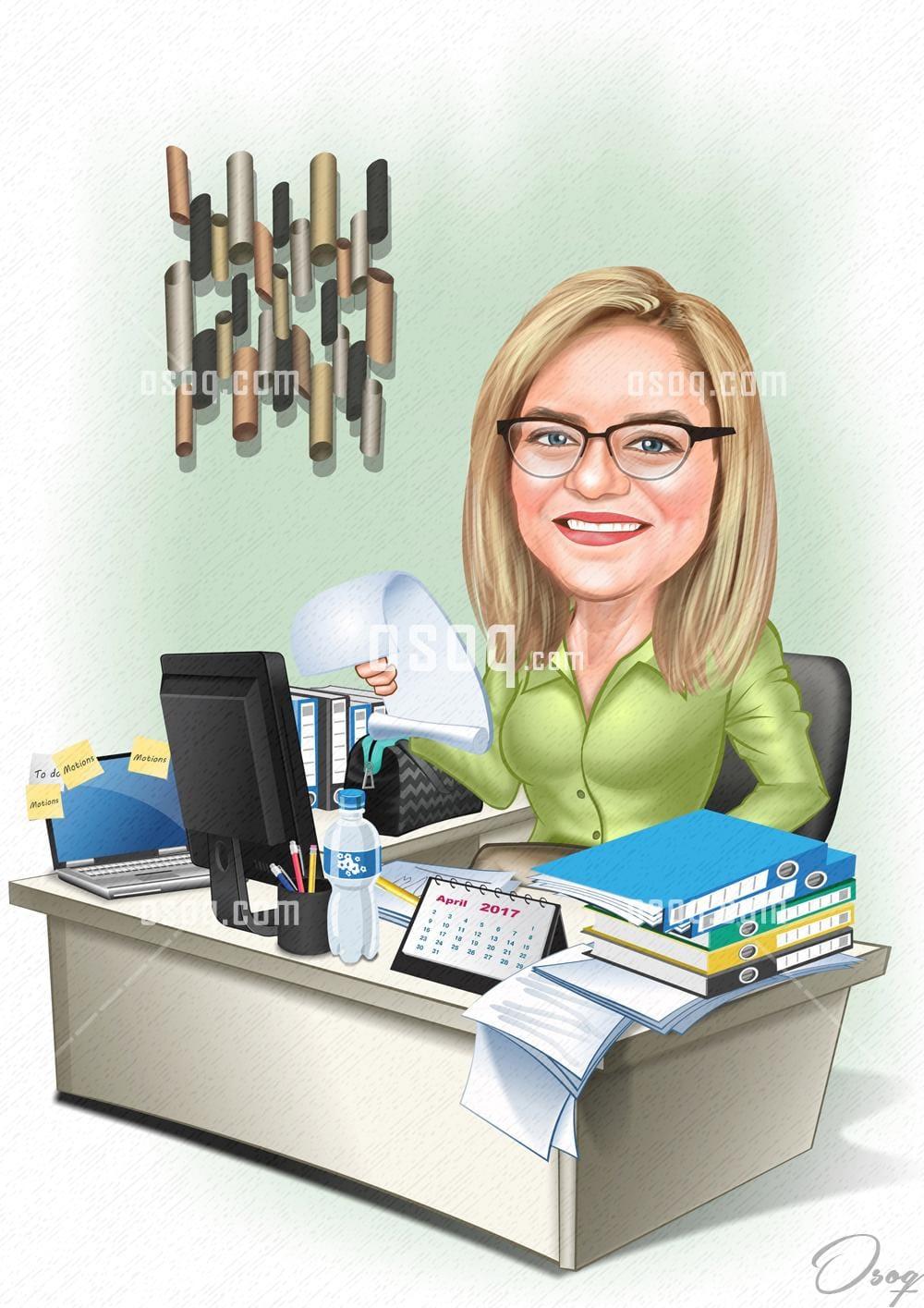 Business cartoon caricature 18