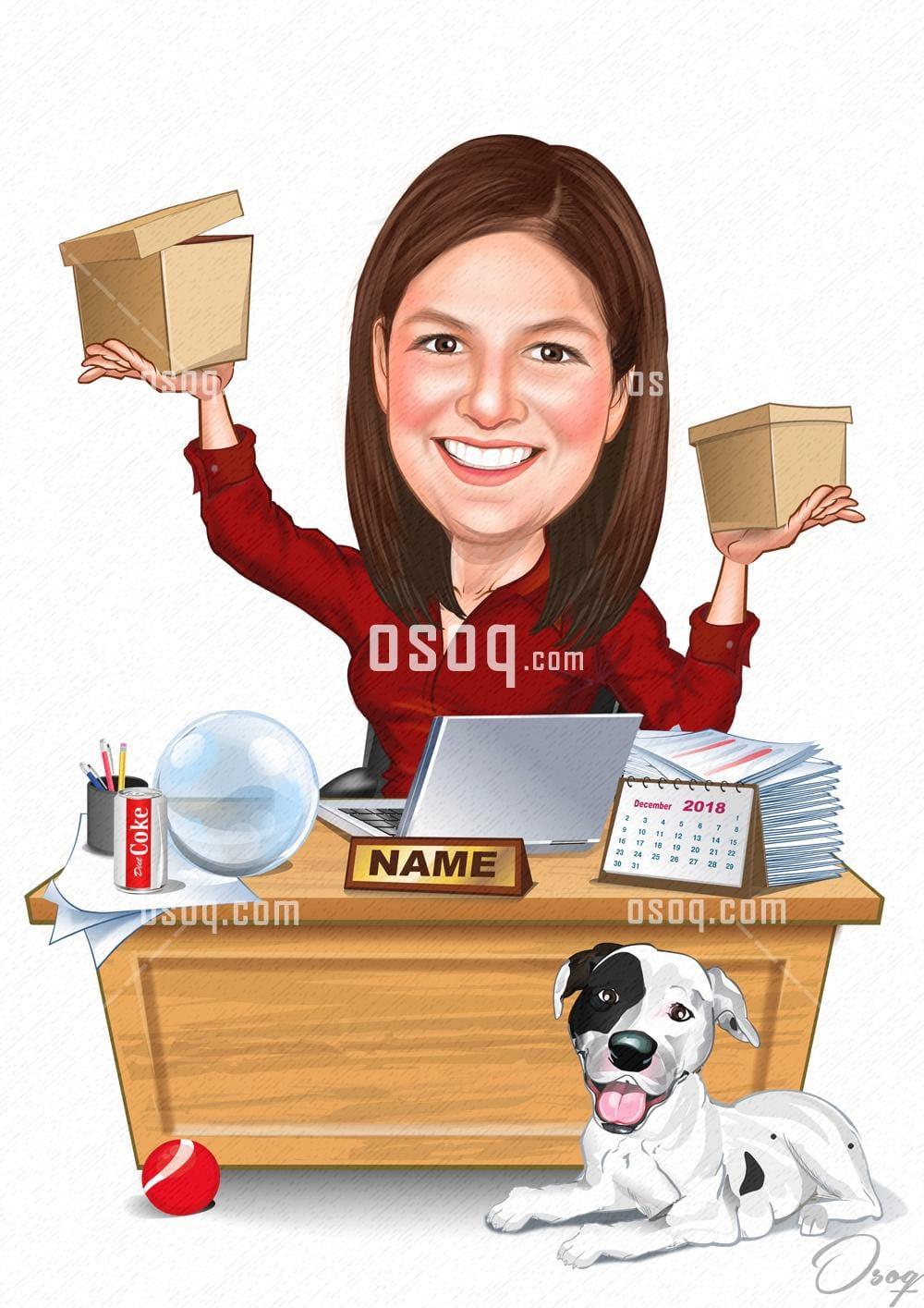 Business cartoon caricature 20