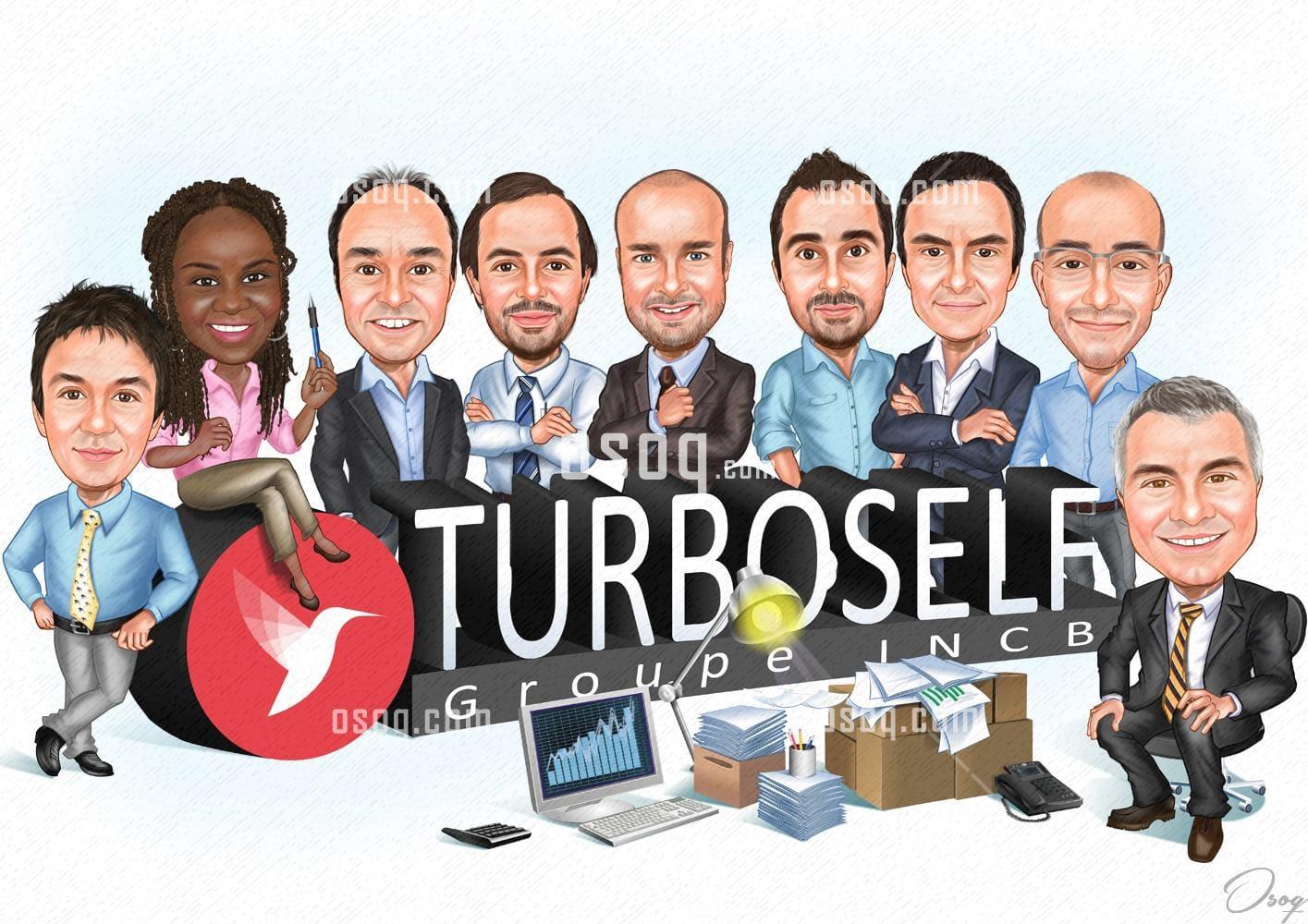 Business cartoon portrait 02