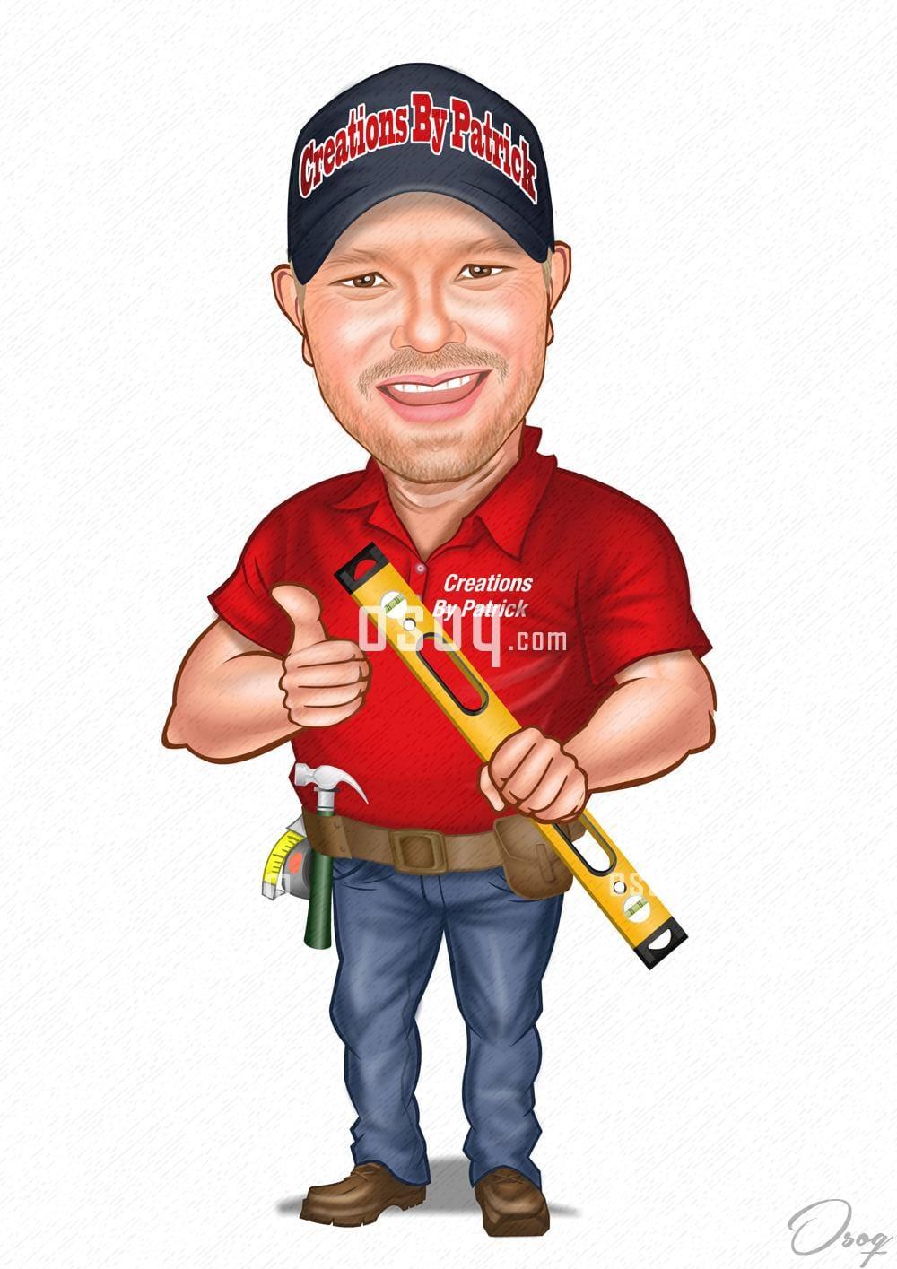 Business cartoon portrait 03