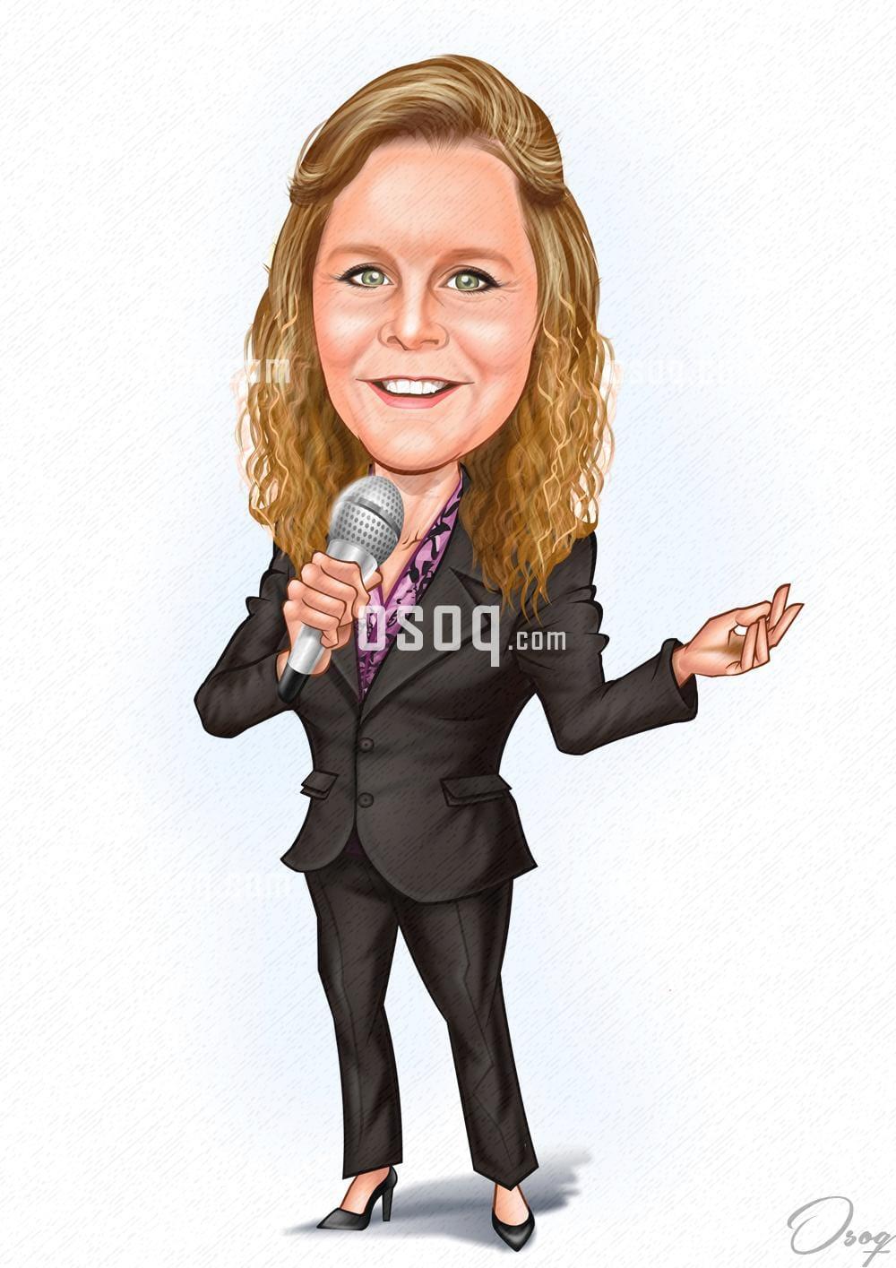 Business cartoon portrait 10