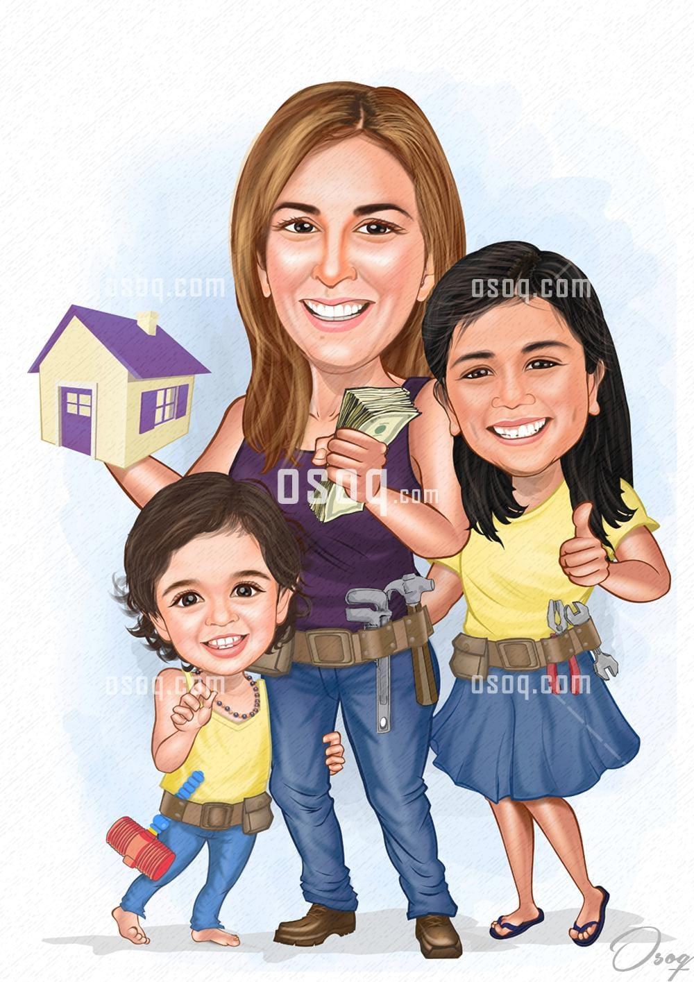 Business cartoon portrait 17