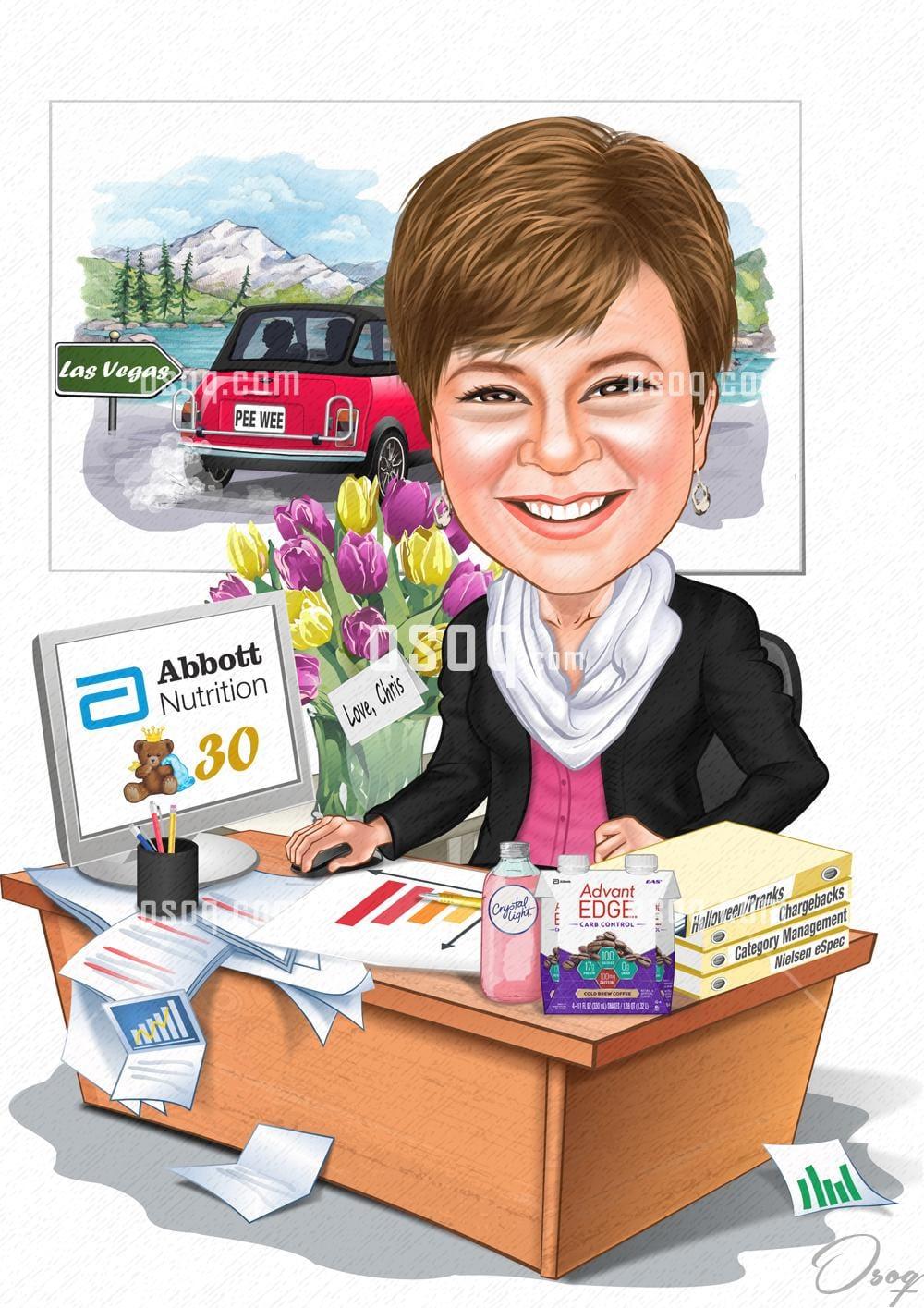 Business cartoon portrait 19