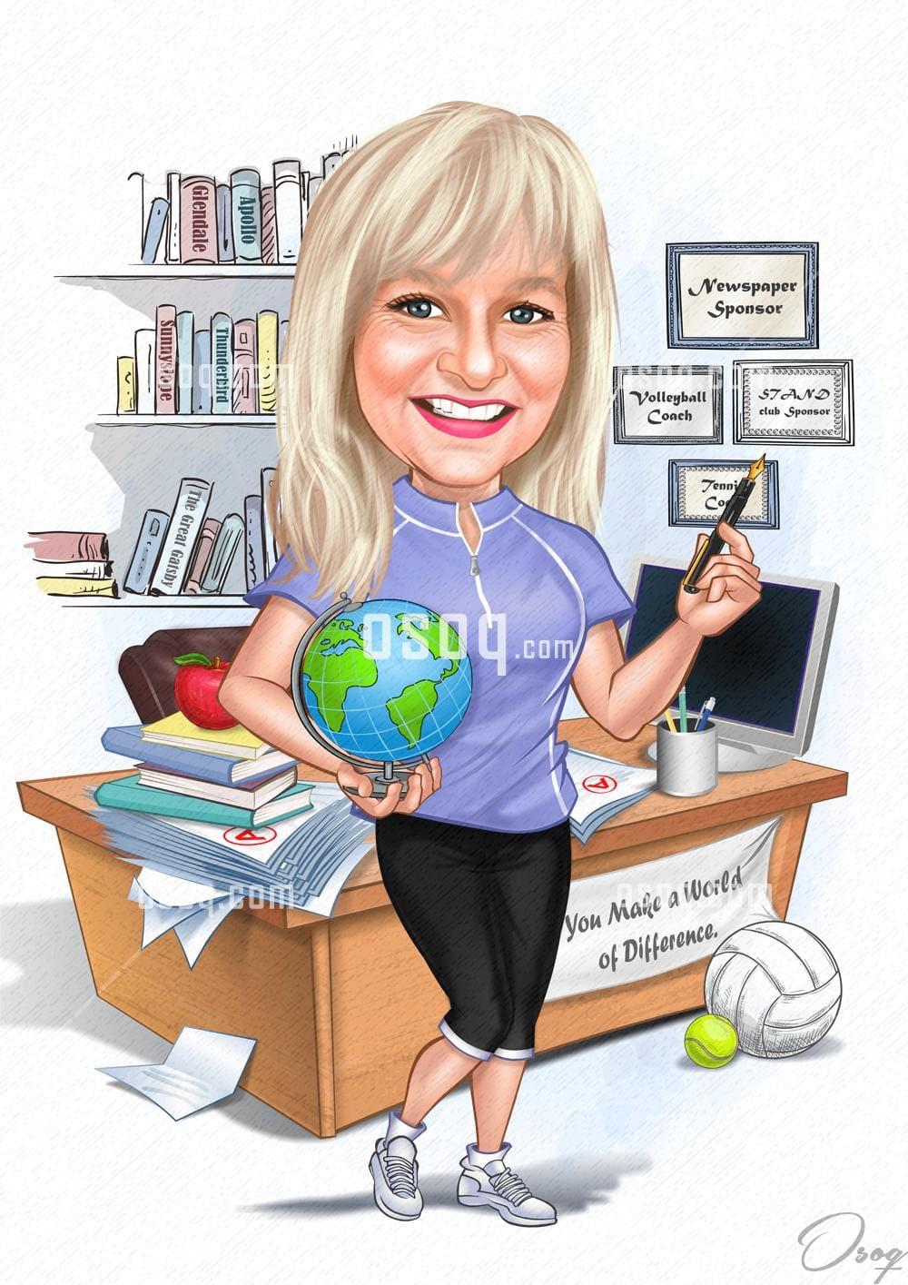 Business cartoon portrait 20