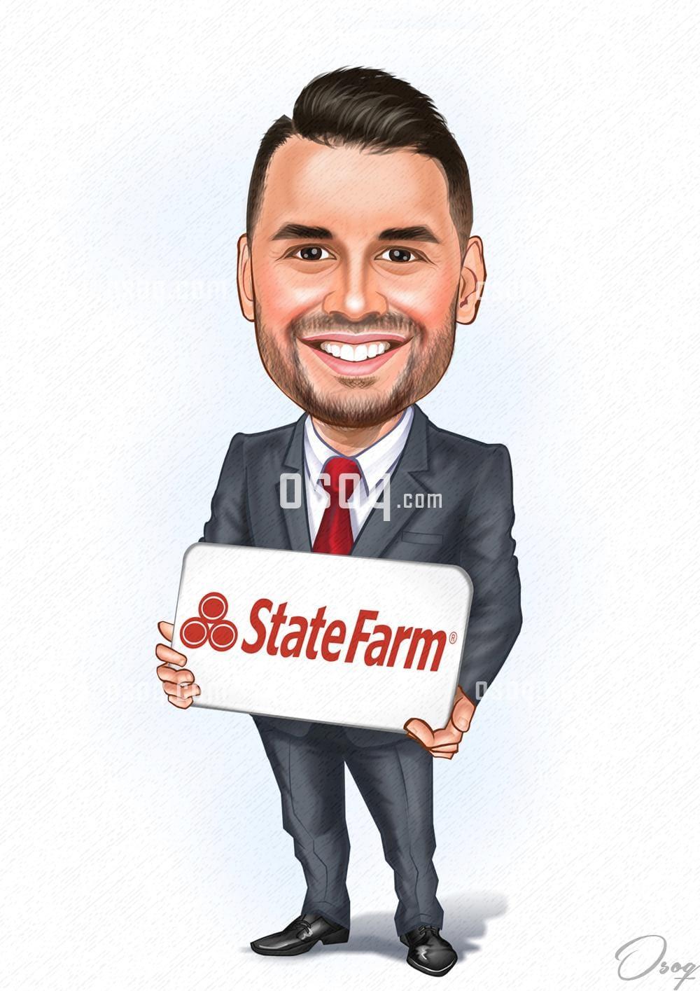 Businessman cartoon caricature 10
