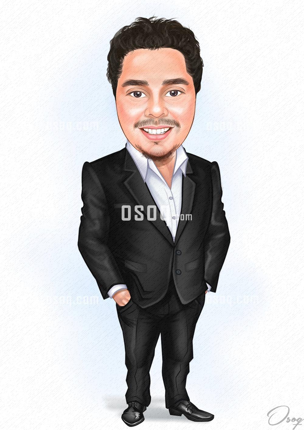 Businessman cartoon caricature 15