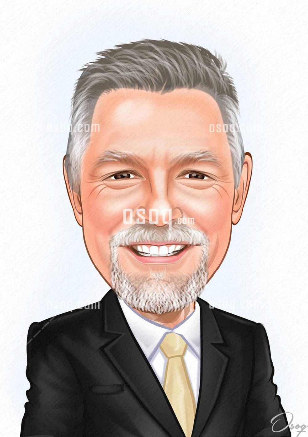 Businessman cartoon caricature 17