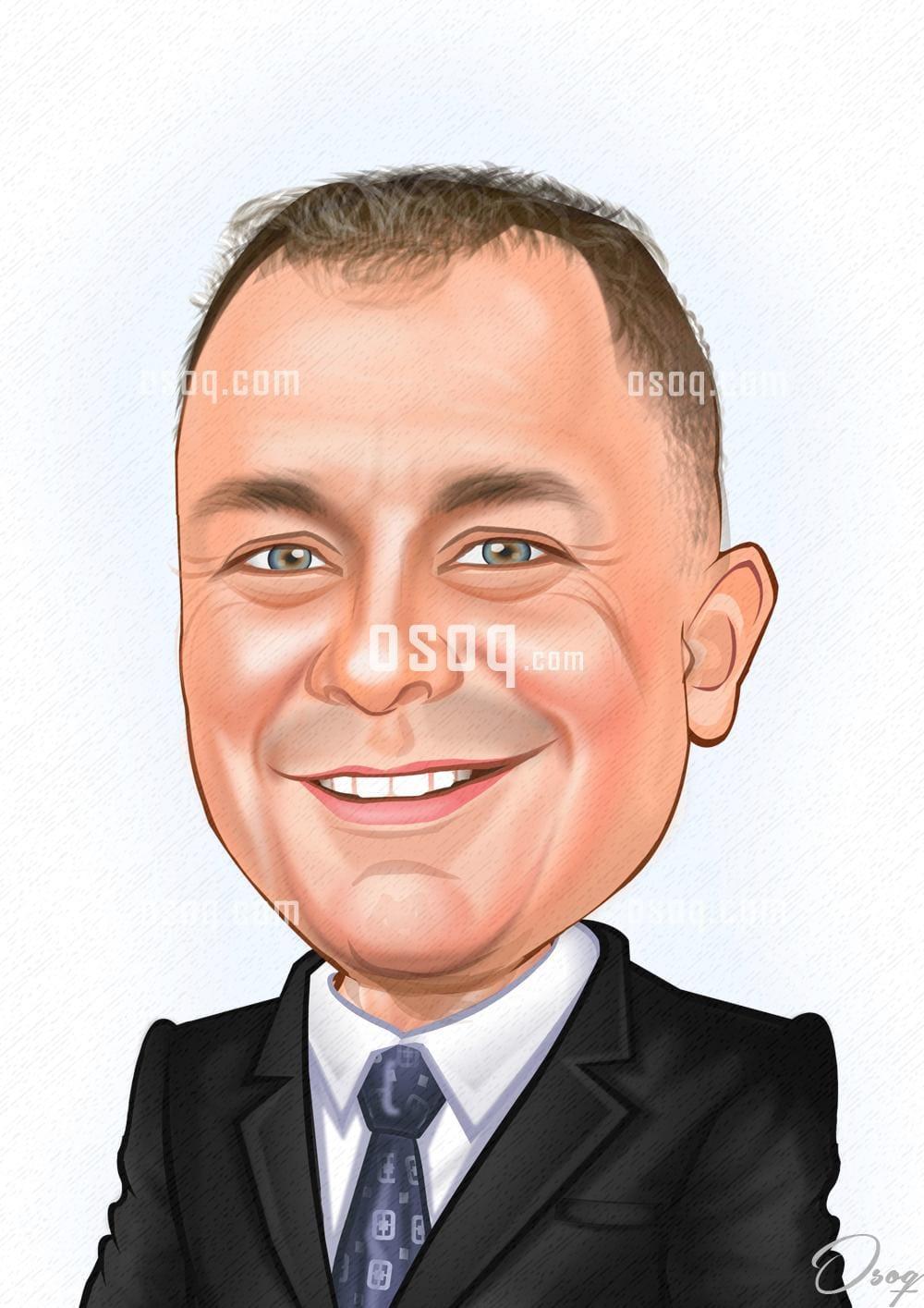 Businessman cartoon caricature 18