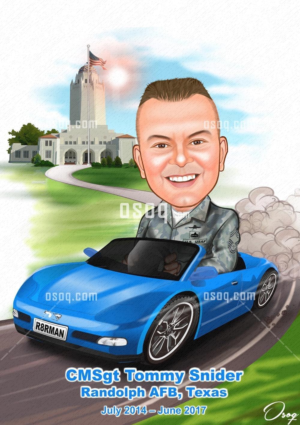 Car cartoon caricature 11