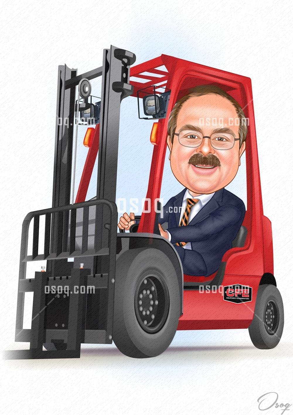 Car cartoon caricature 16