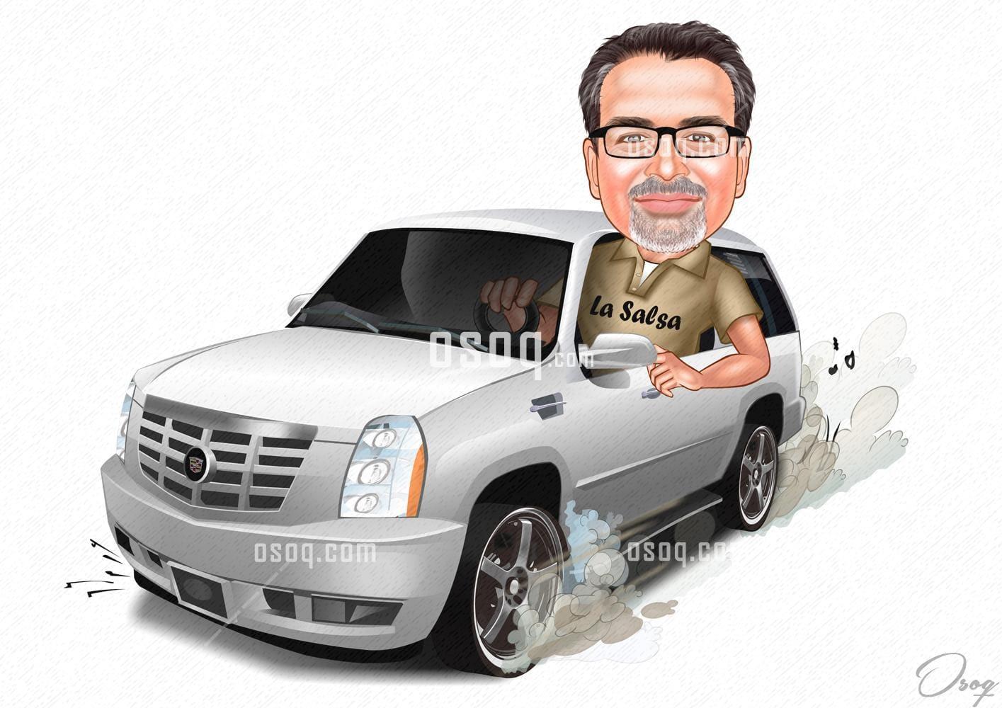 Car cartoon caricature 17
