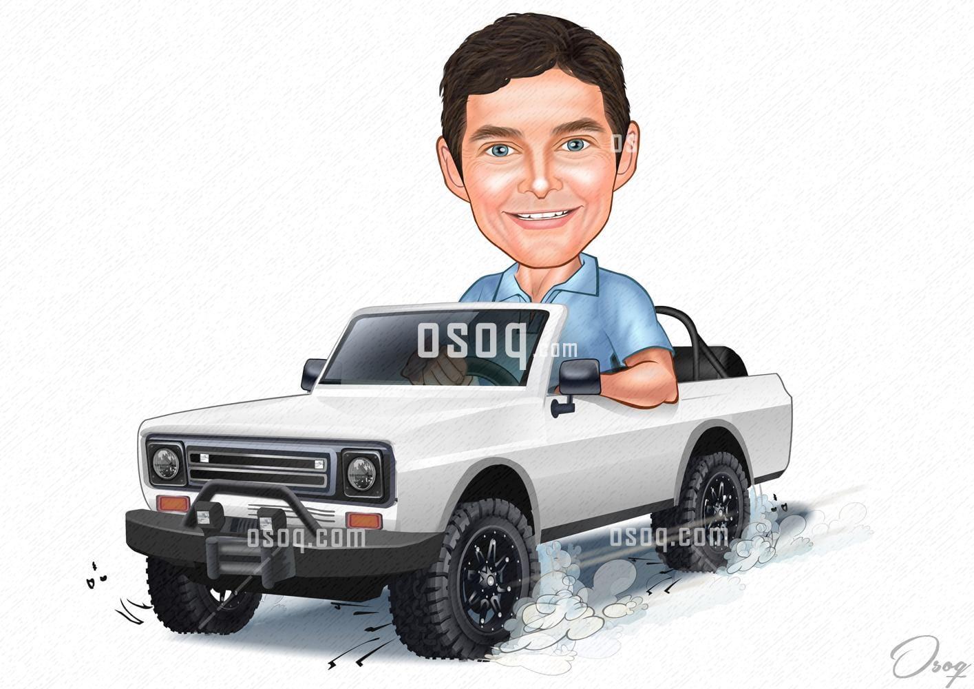 Car cartoon caricature 19