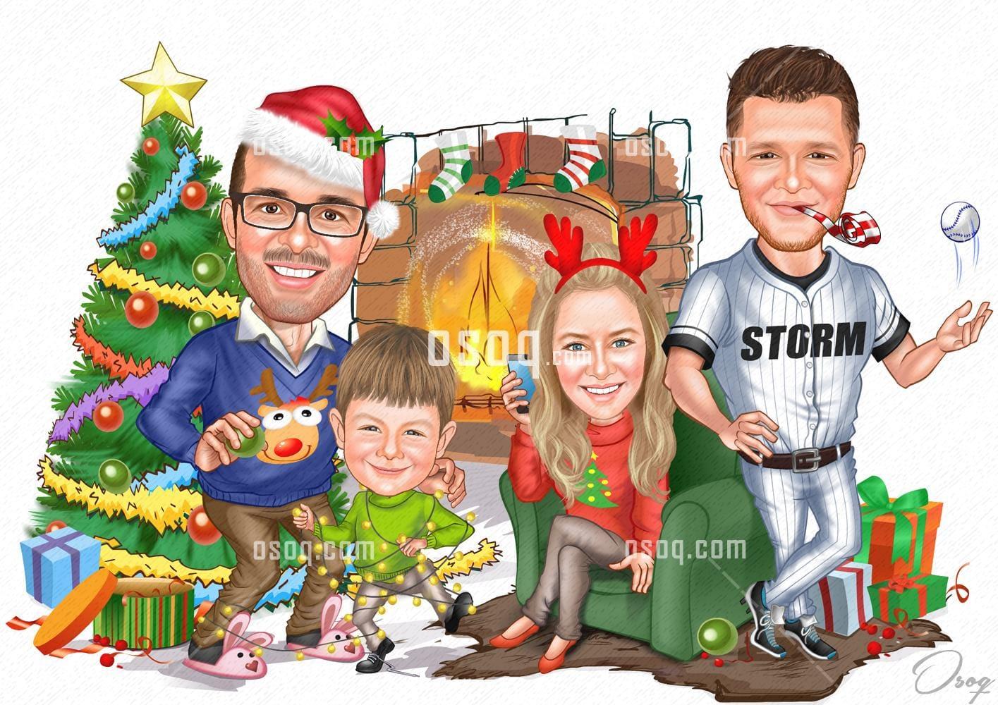 Christmas cartoon caricature 03