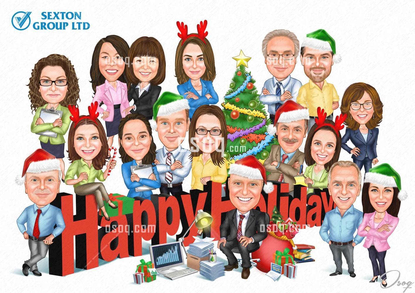 Christmas cartoon caricature 05