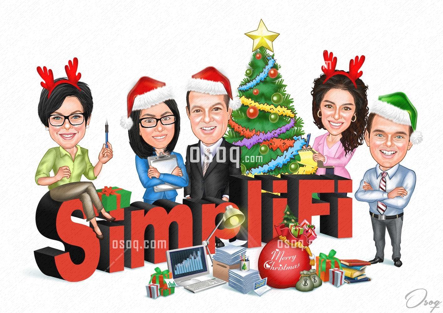 Christmas cartoon caricature 06