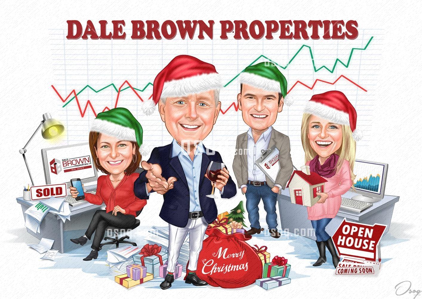 Christmas cartoon caricature 16
