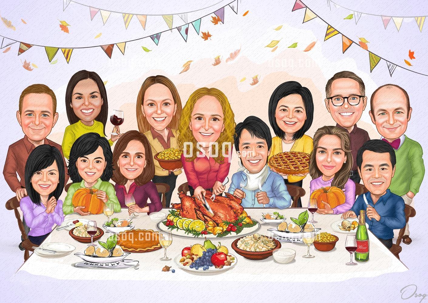 Christmas cartoon caricature 19