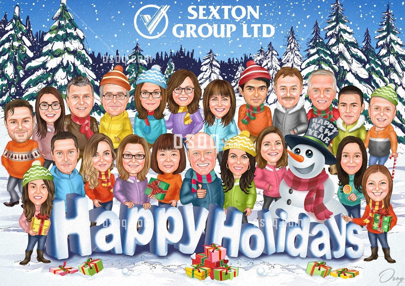 Christmas cartoon caricature 20