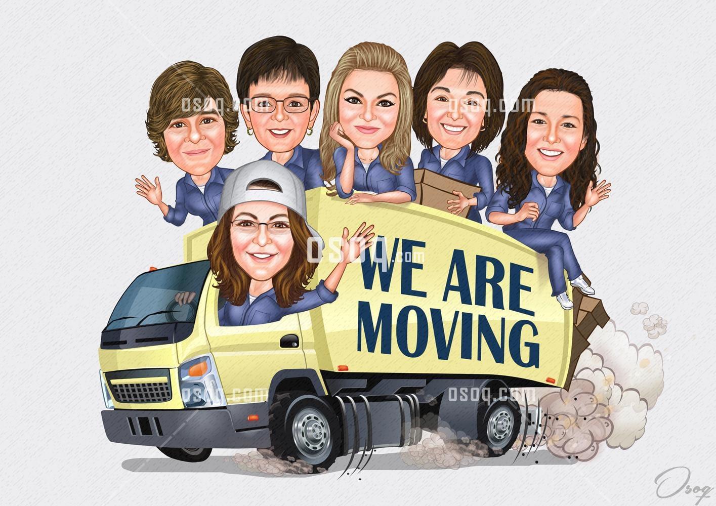 Company cartoon caricature 04