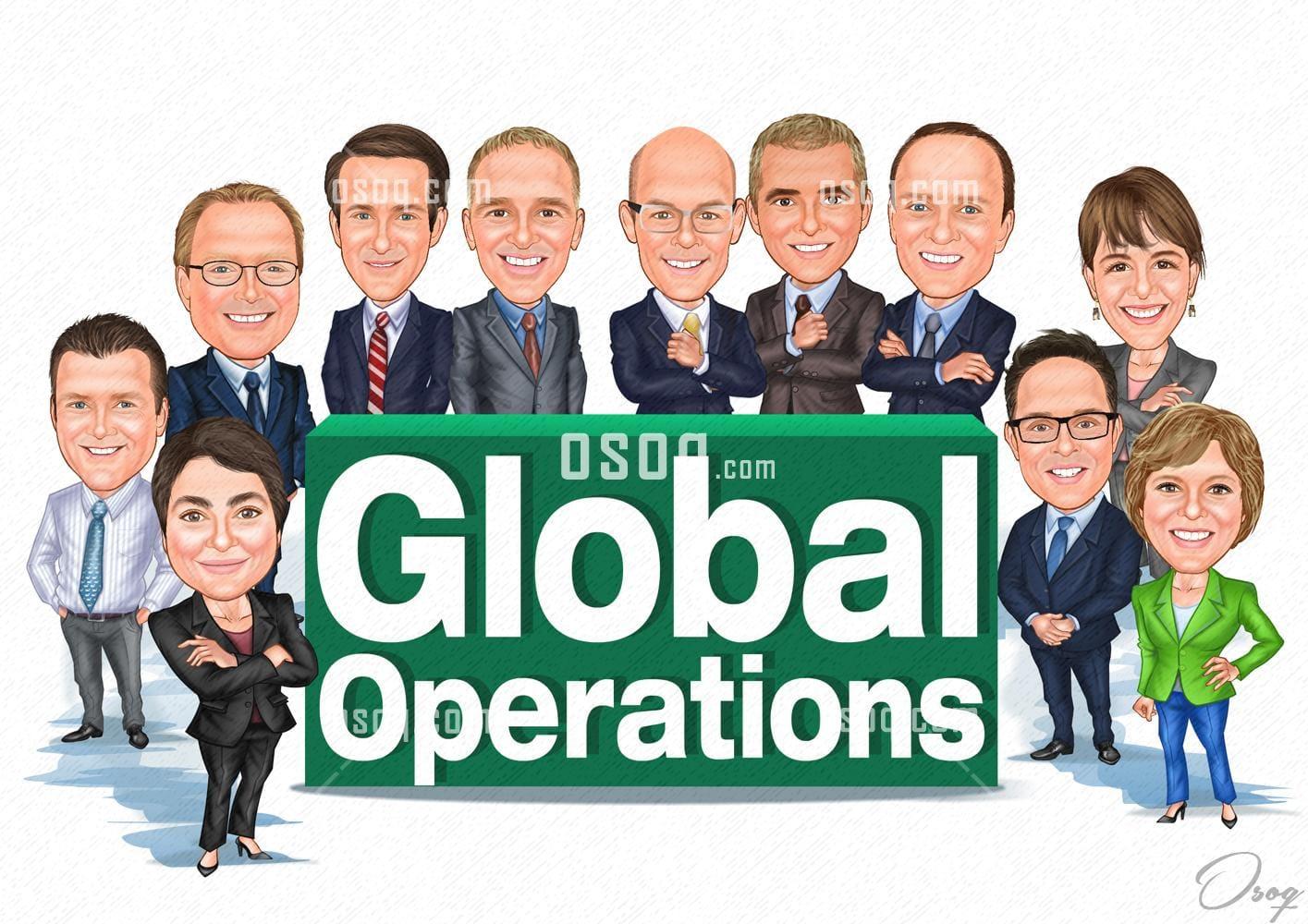 Company cartoon caricature 08