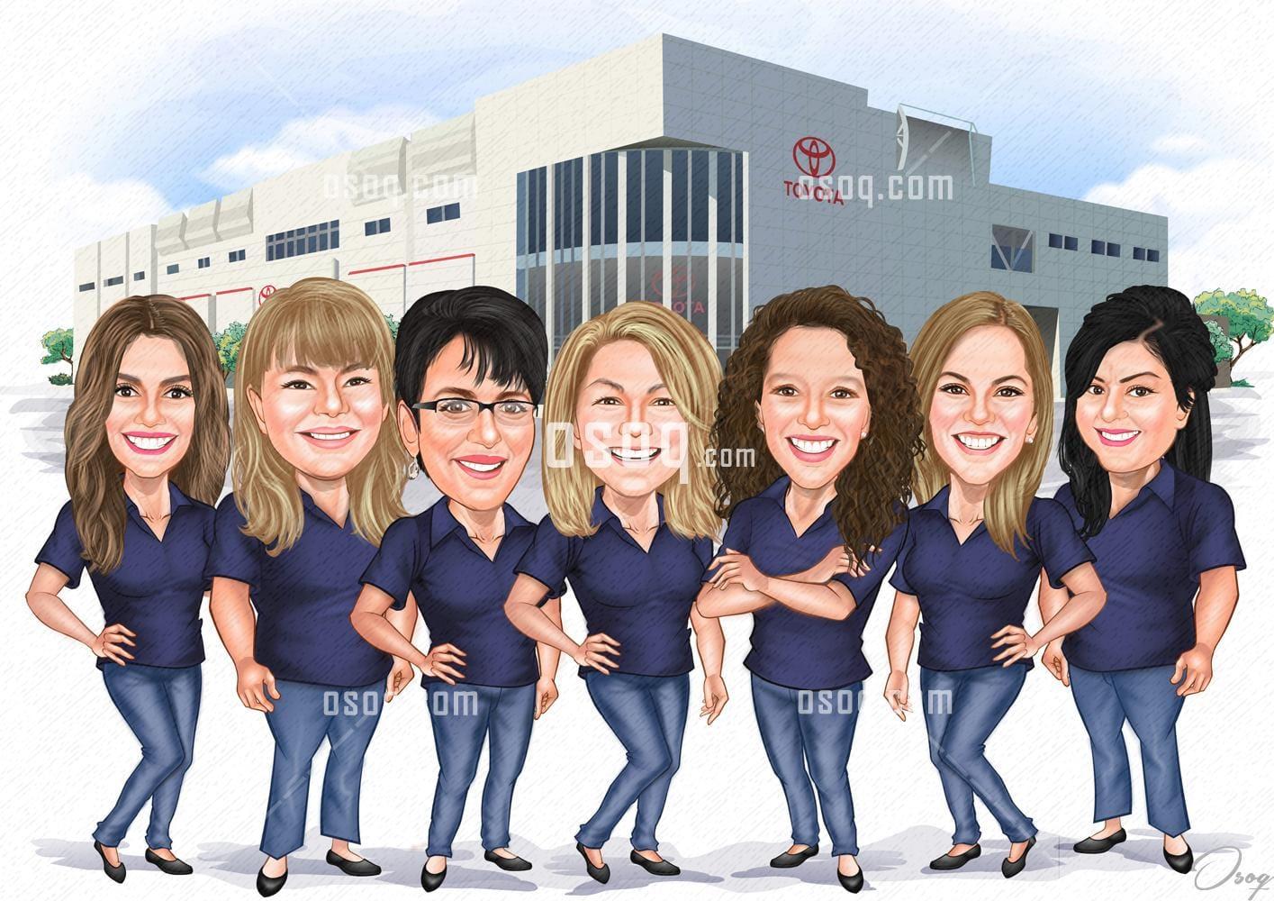 Company cartoon caricature 09
