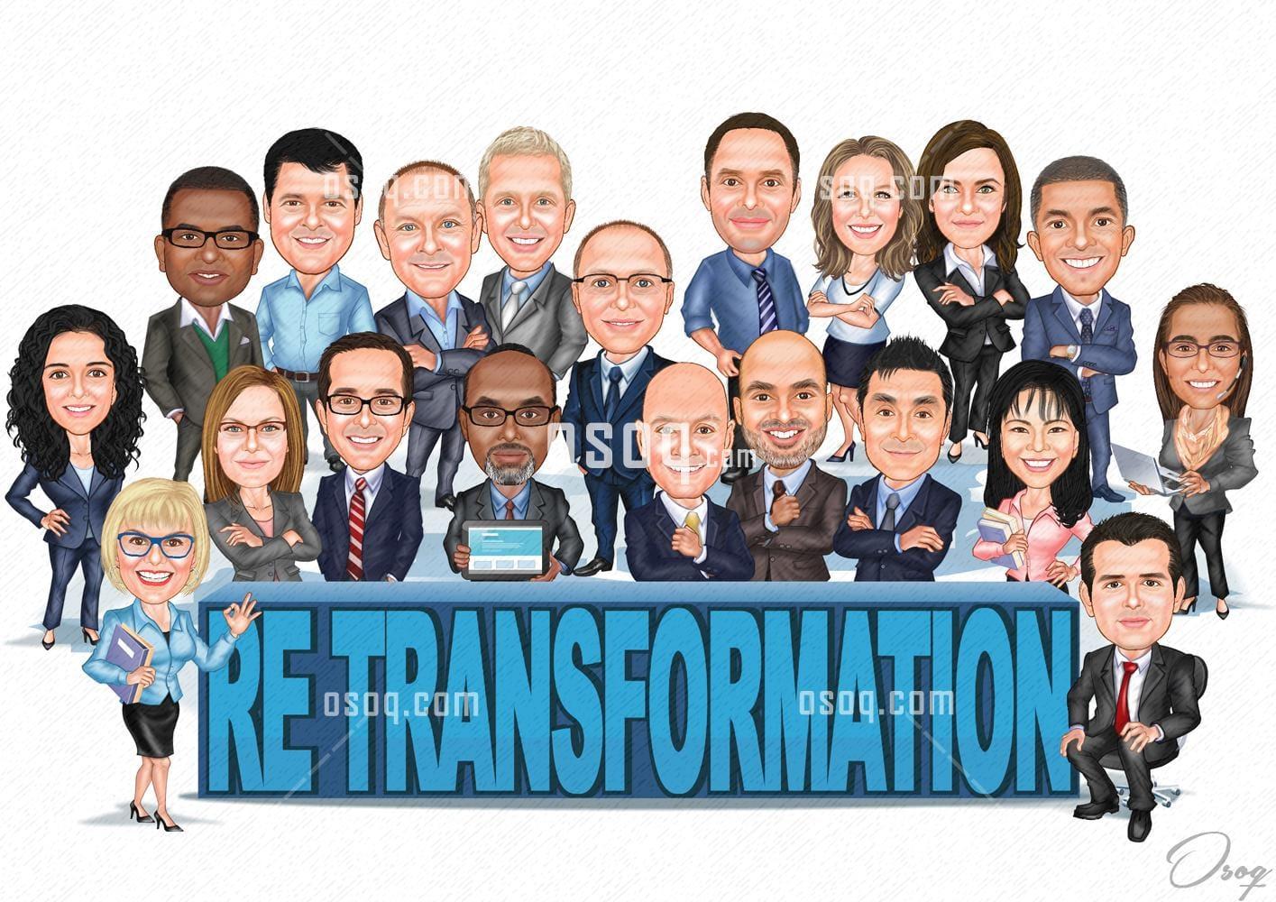 Company cartoon caricature 15