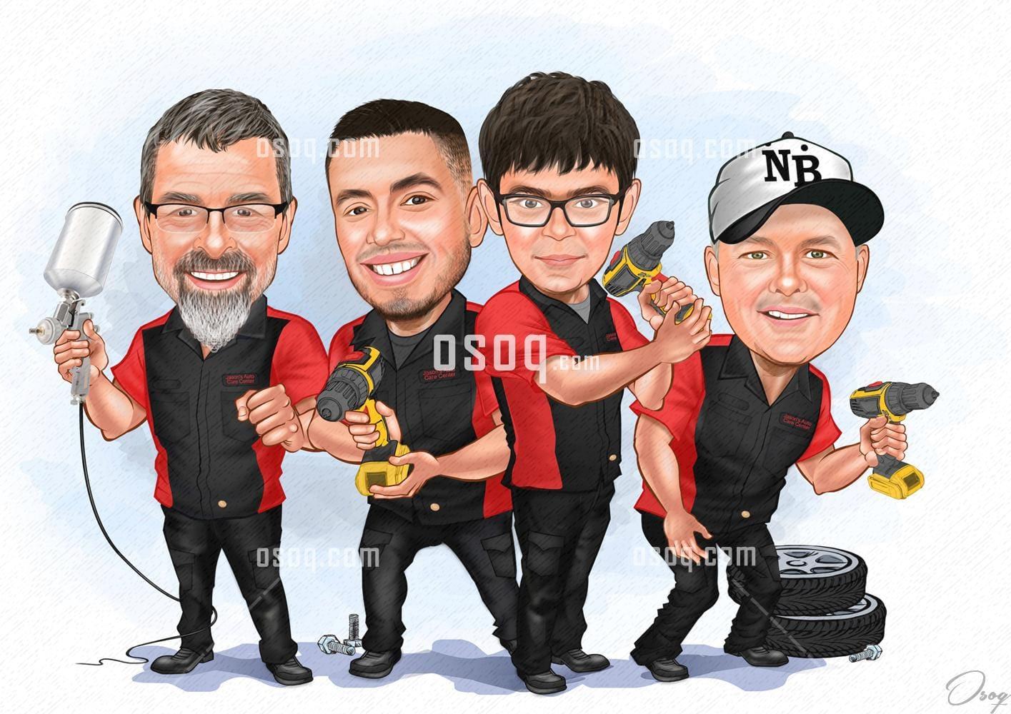 Company cartoon caricature 20