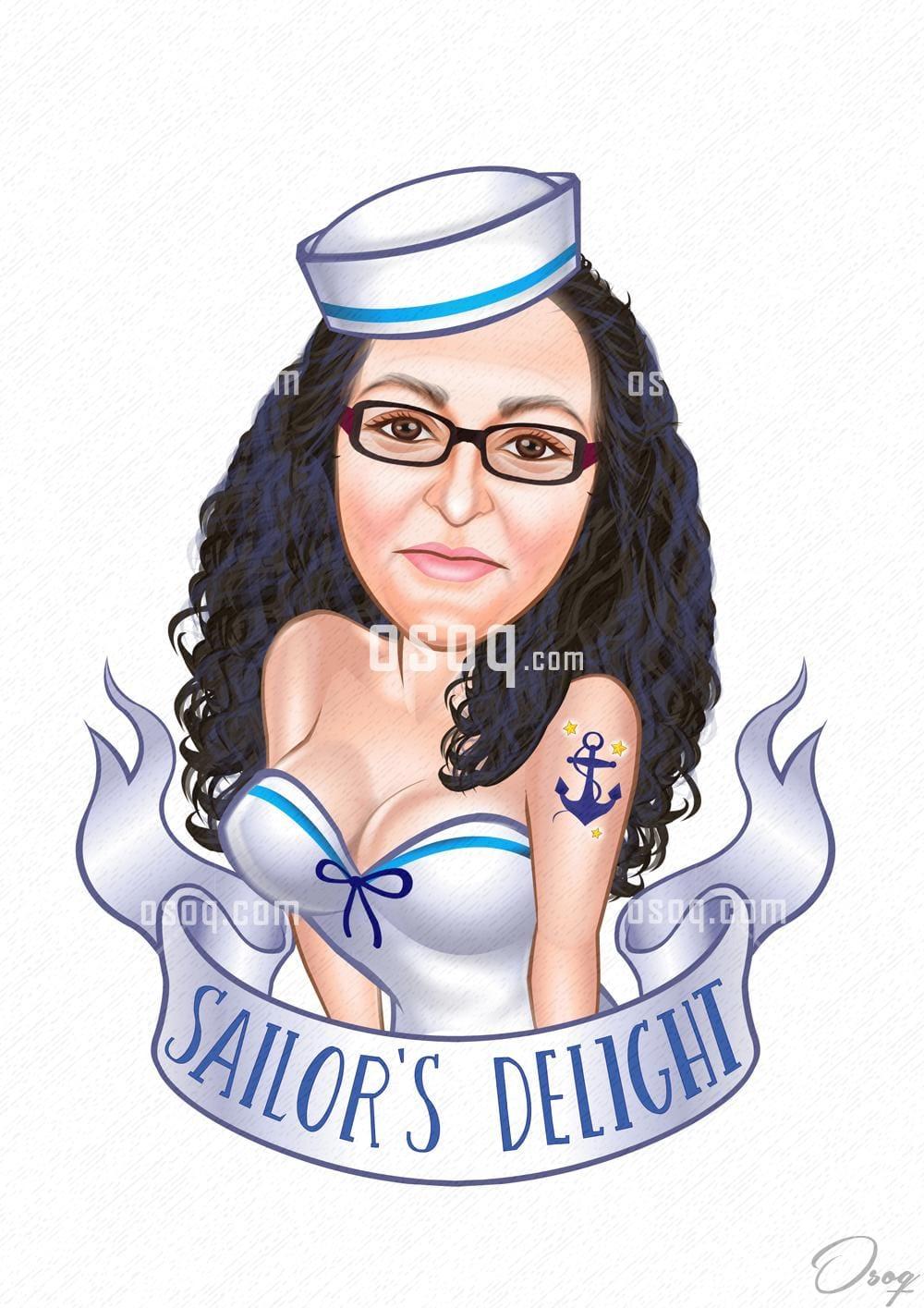 Custom cartoon caricature 03