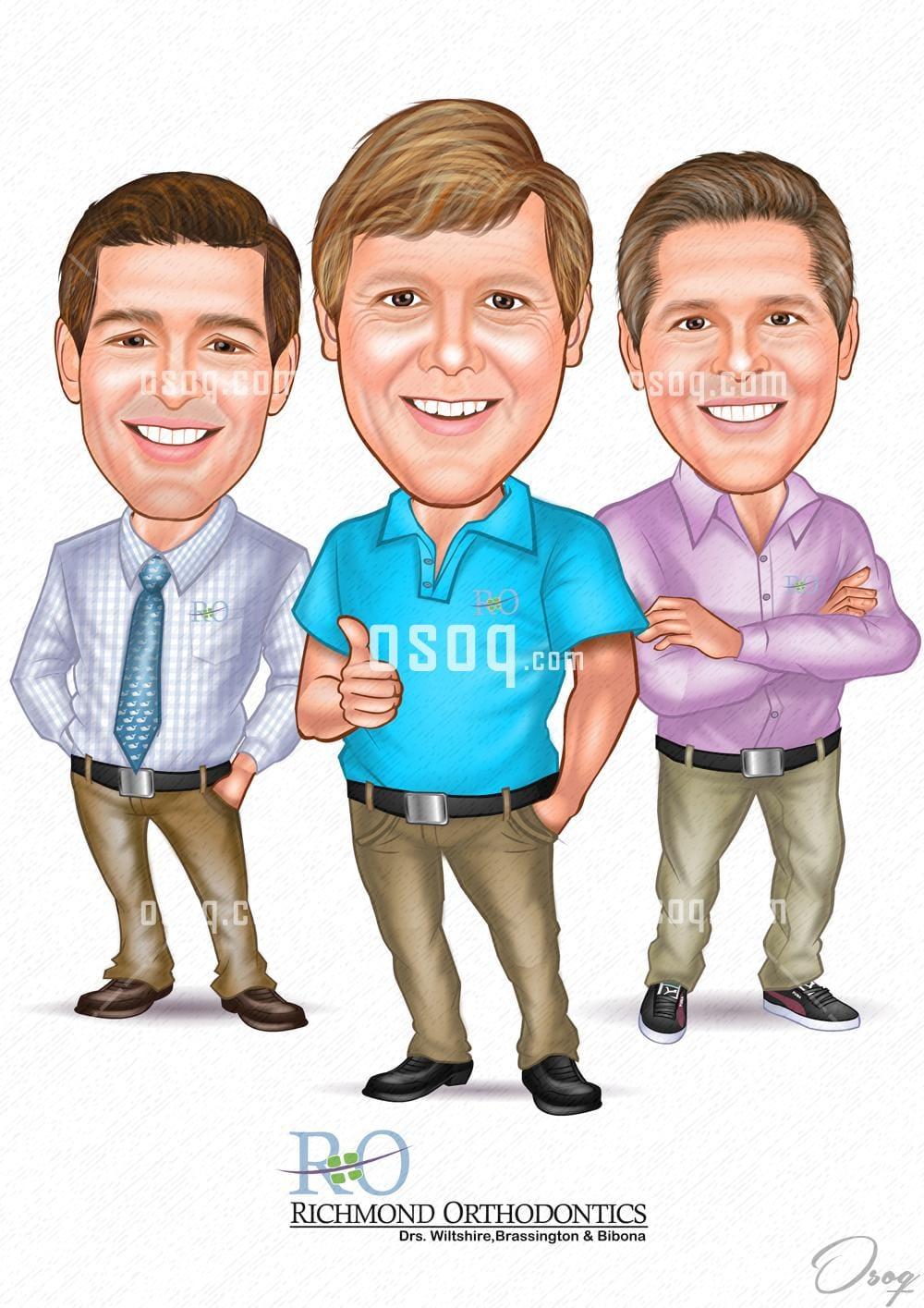 Custom cartoon caricature 04