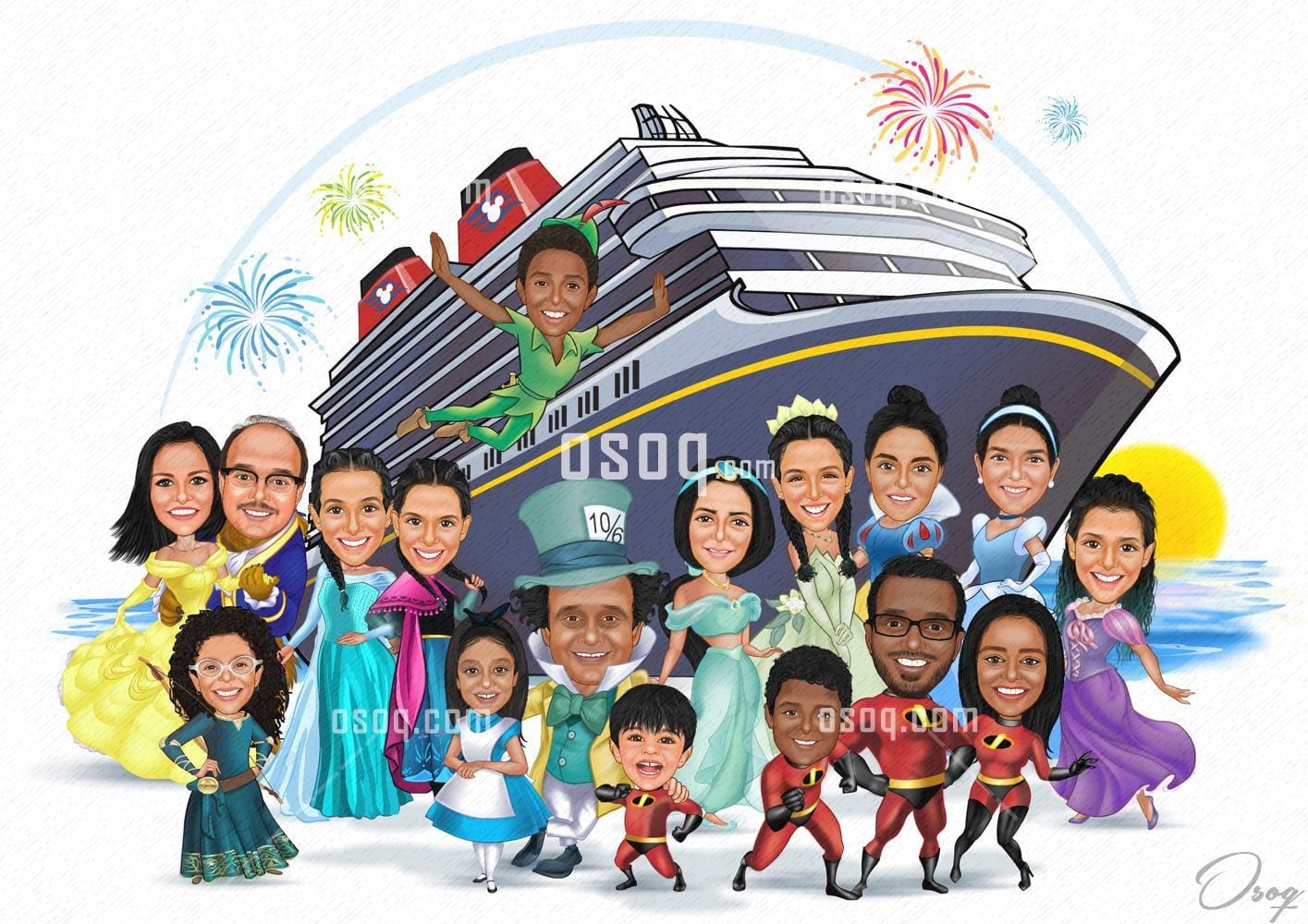 Custom cartoon caricature 05