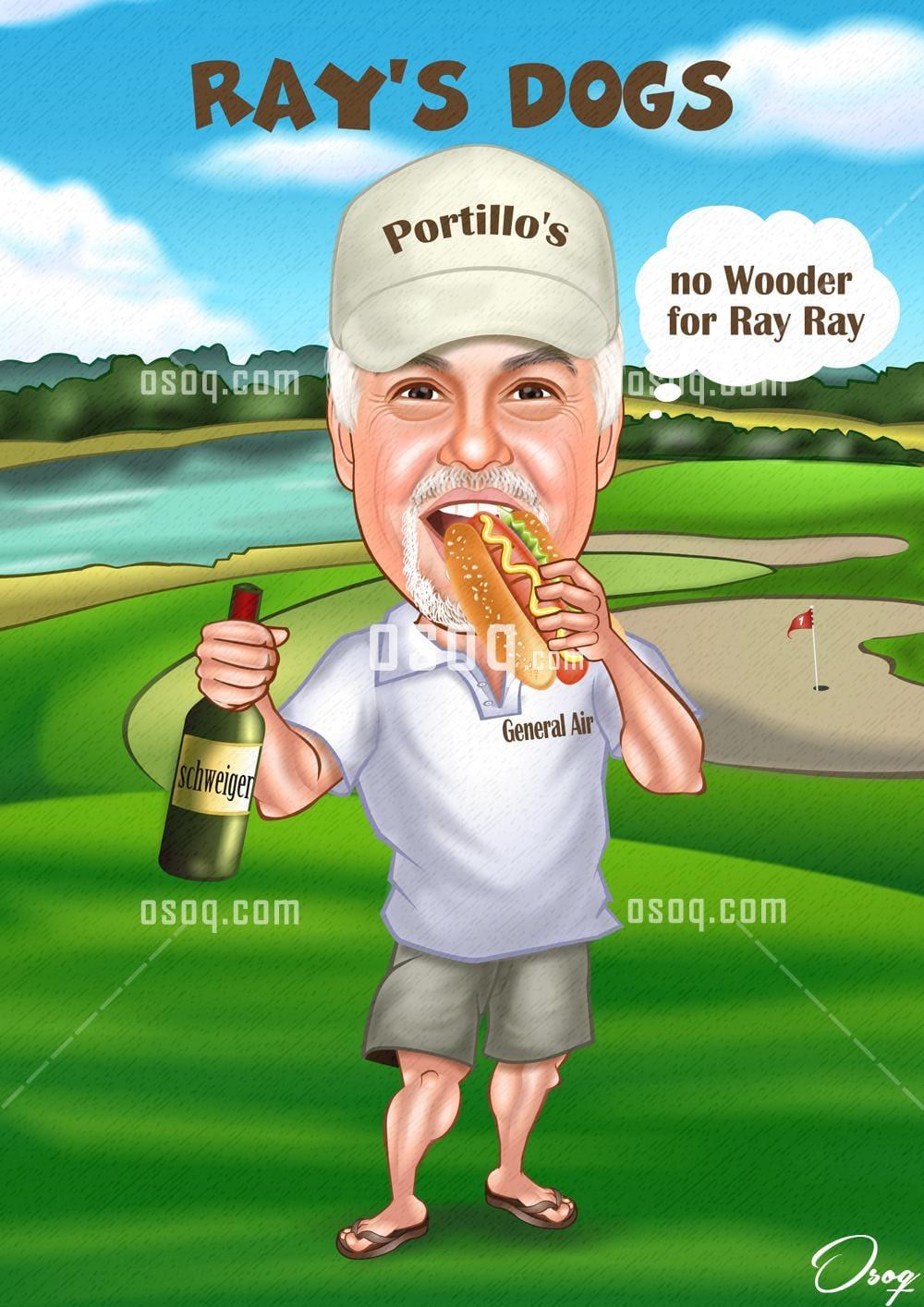 Custom cartoon caricature 08
