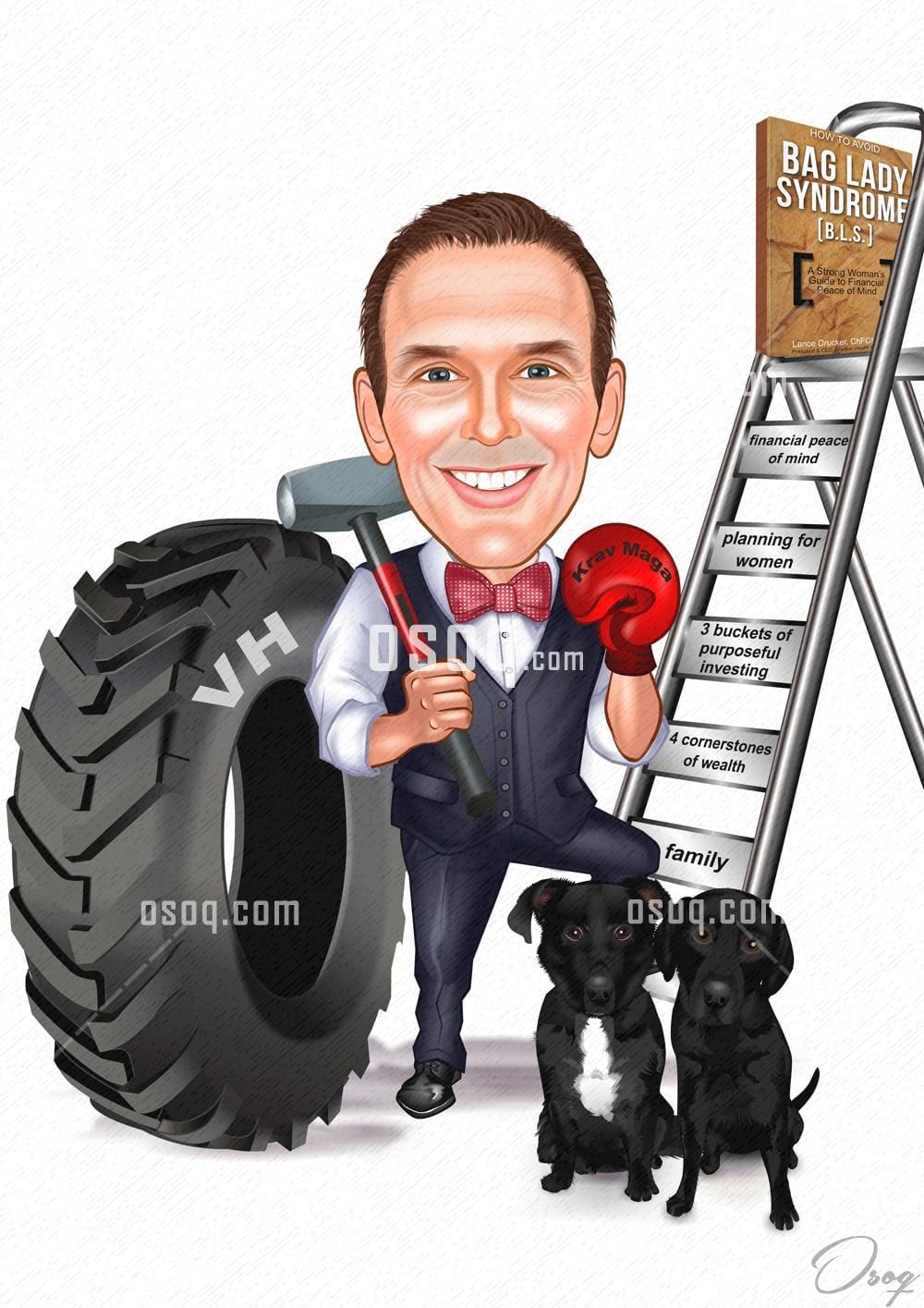 Custom cartoon caricature 09