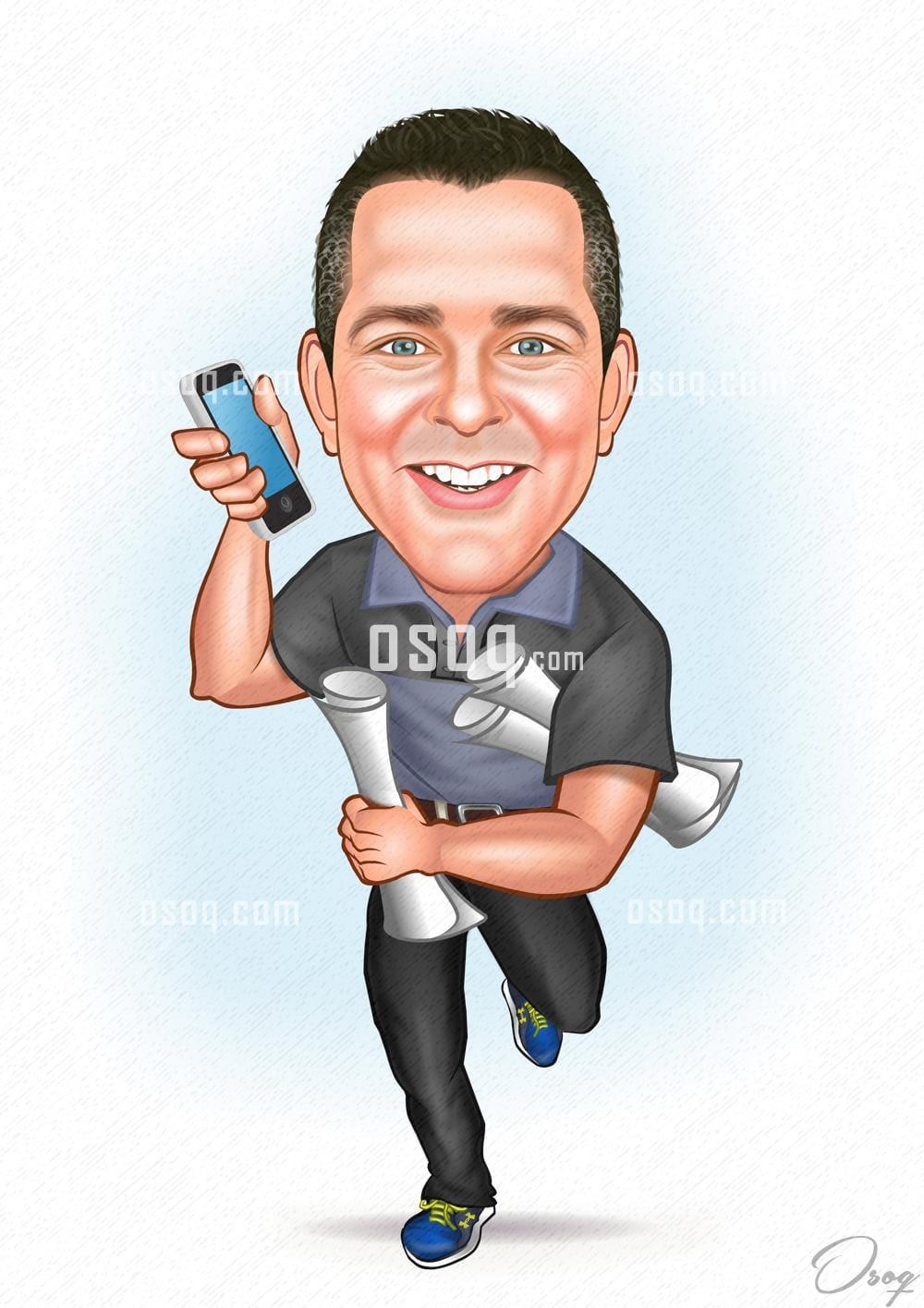 Custom cartoon caricature 10