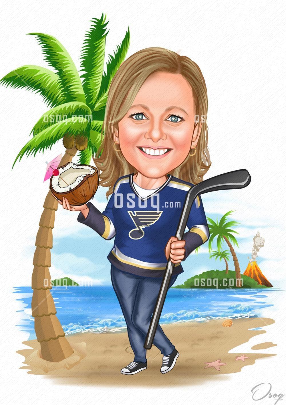Custom cartoon caricature 12
