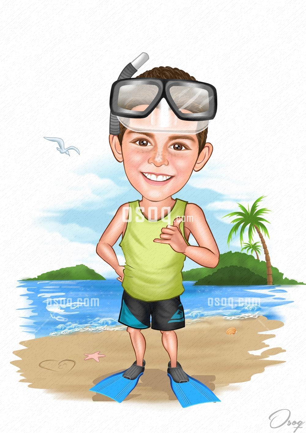 Custom cartoon caricature 14