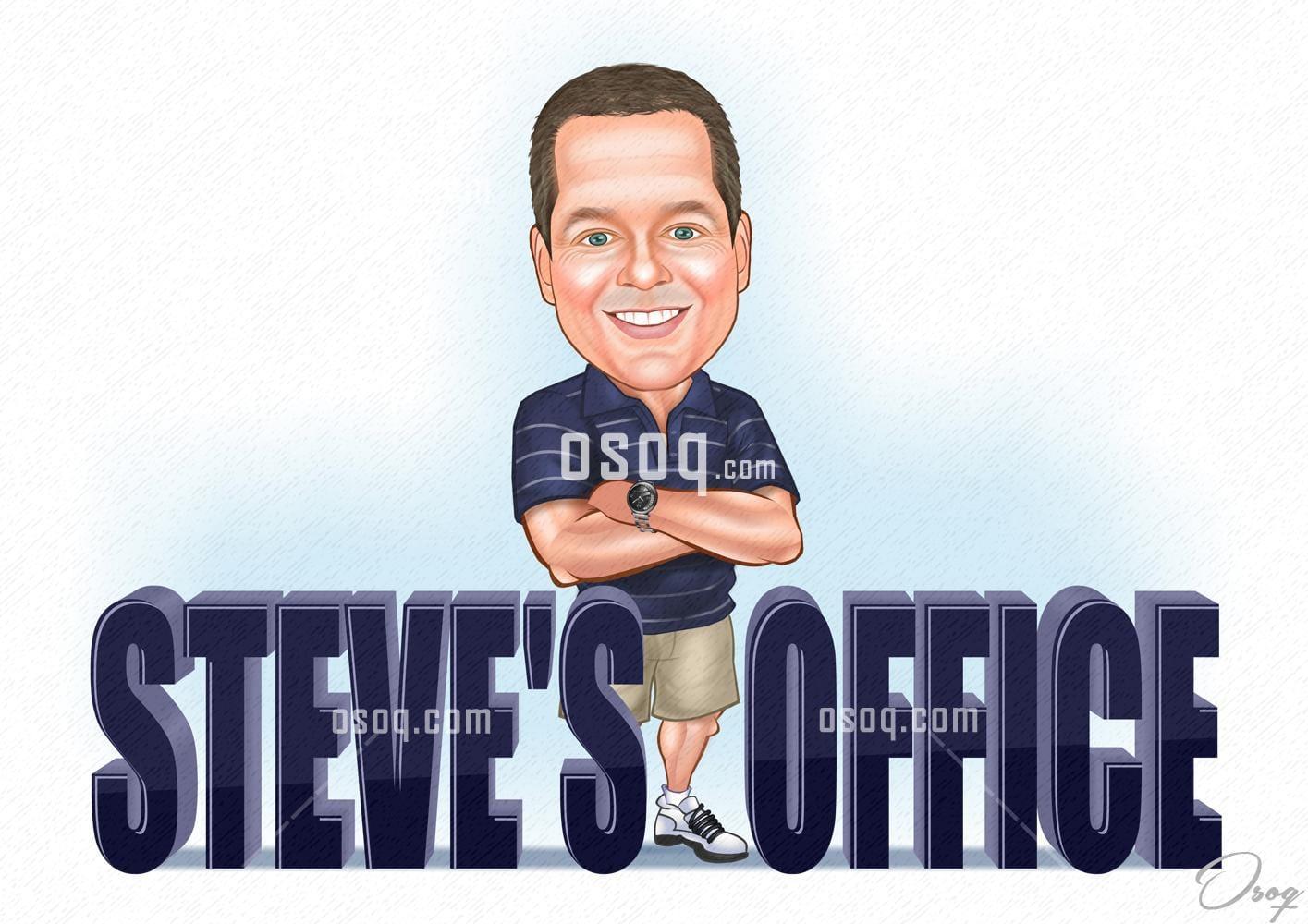 Digital cartoon caricature 02