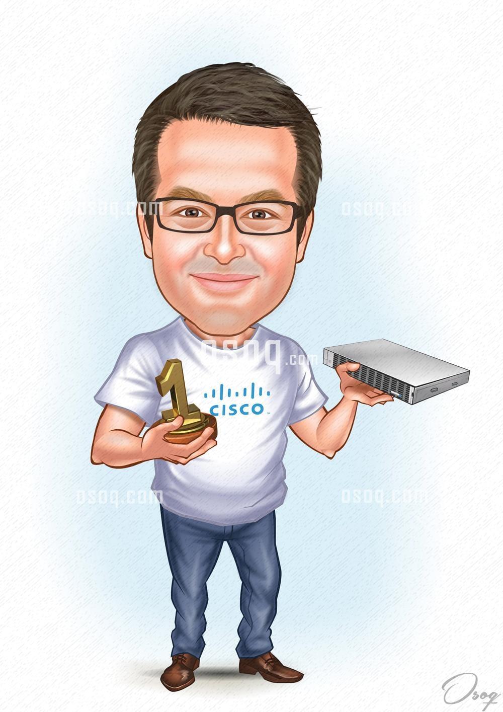 Digital cartoon caricature 10