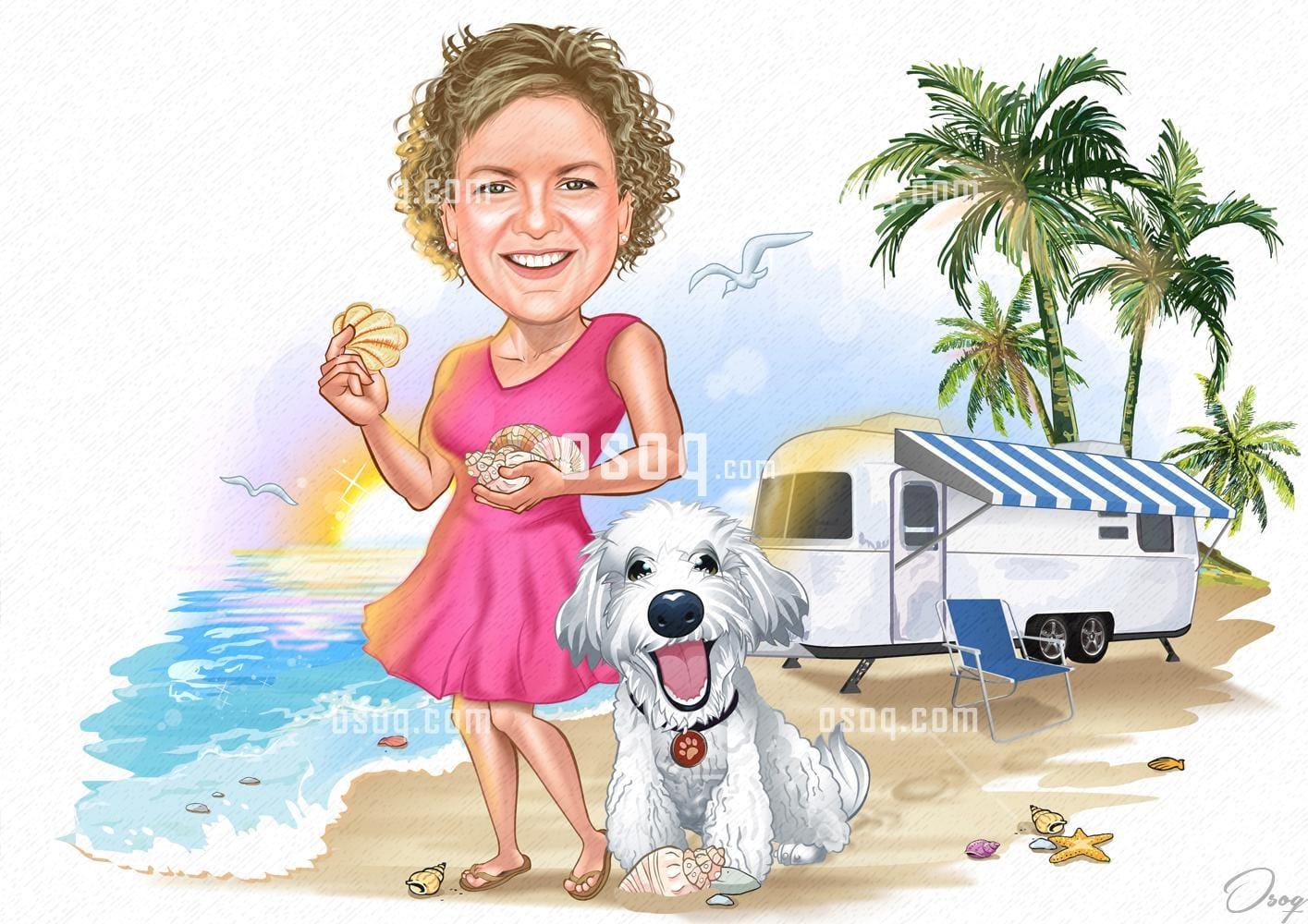 Digital cartoon caricature 11