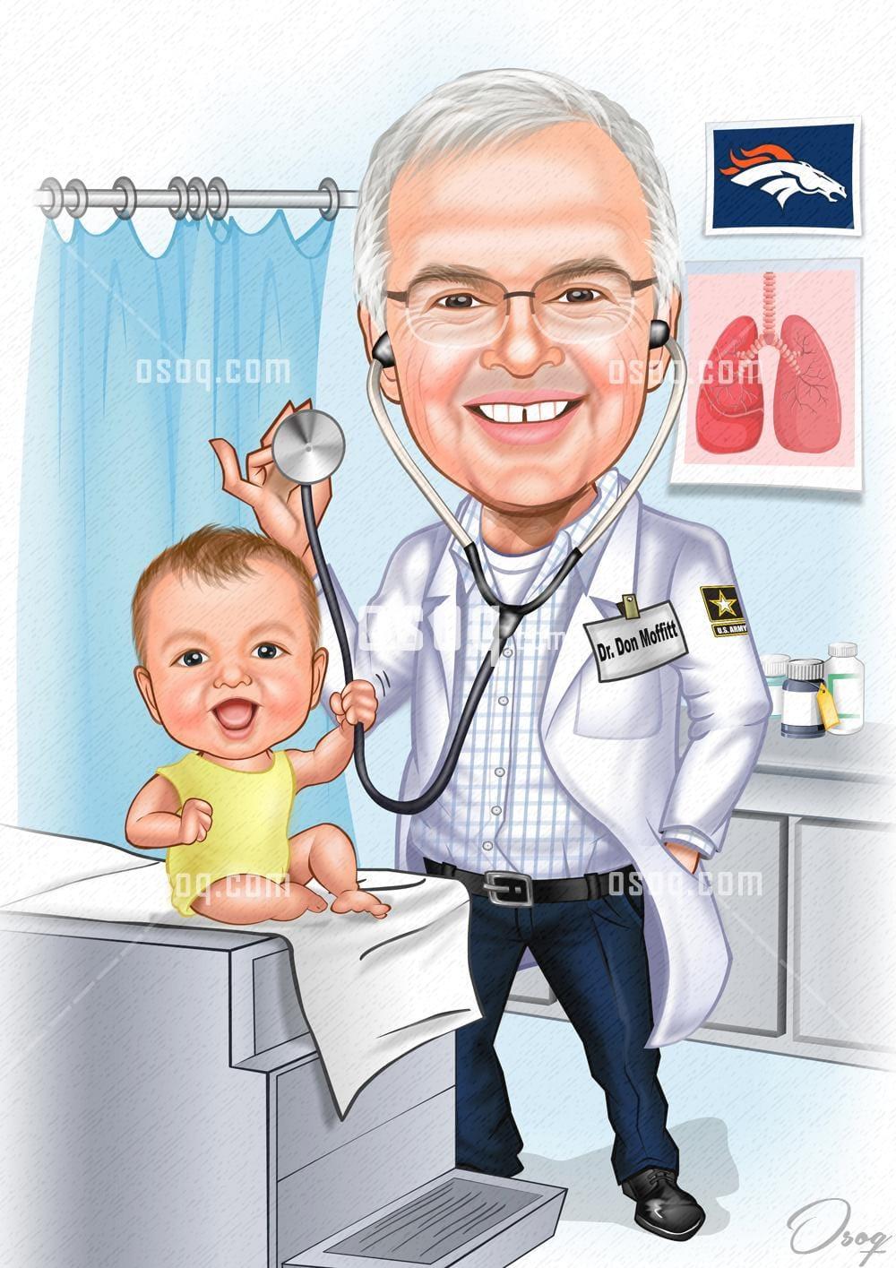 Digital cartoon caricature 15